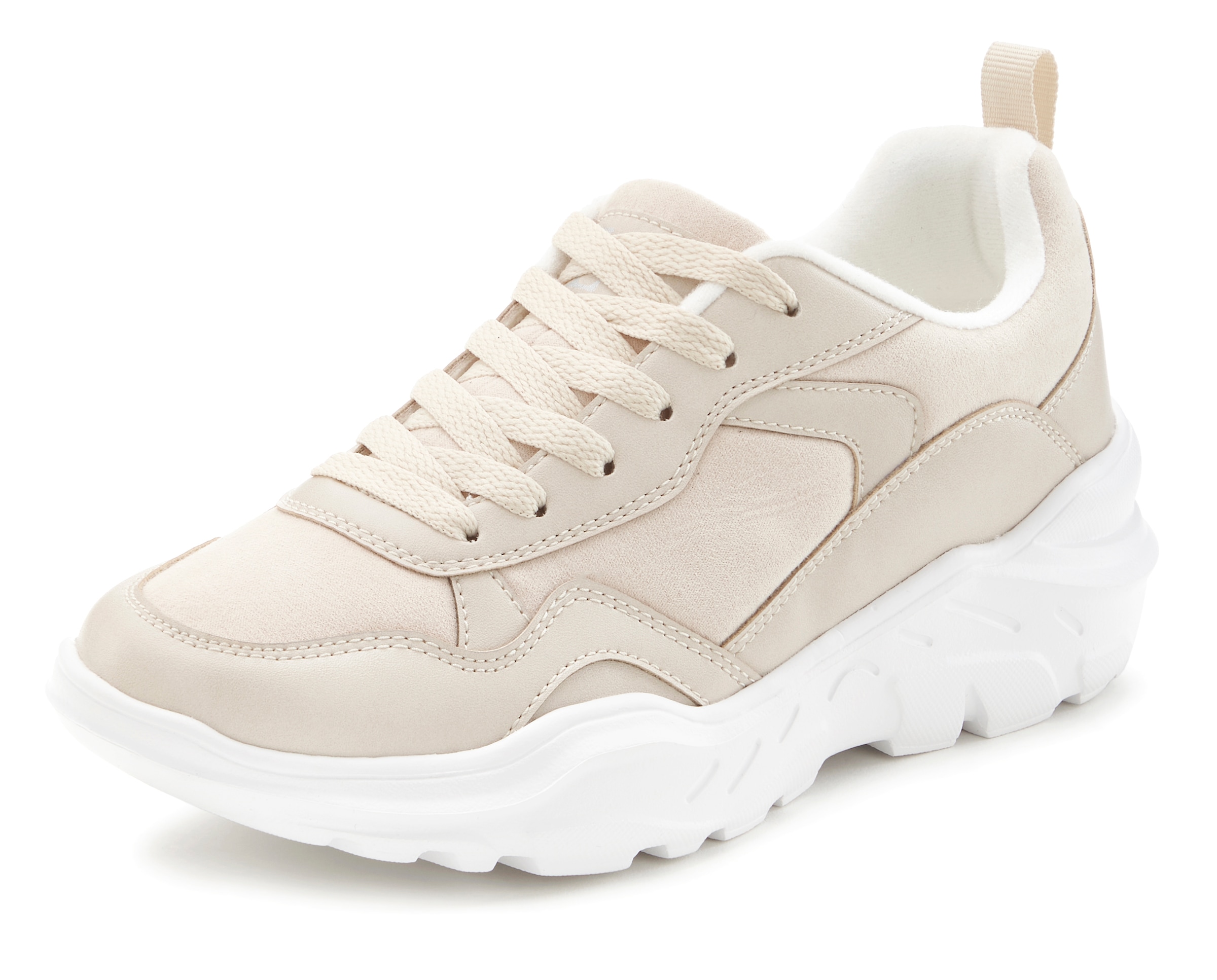 LASCANA Sneaker, mit ultraleichter Chunky Sohle und weicher Innensohle