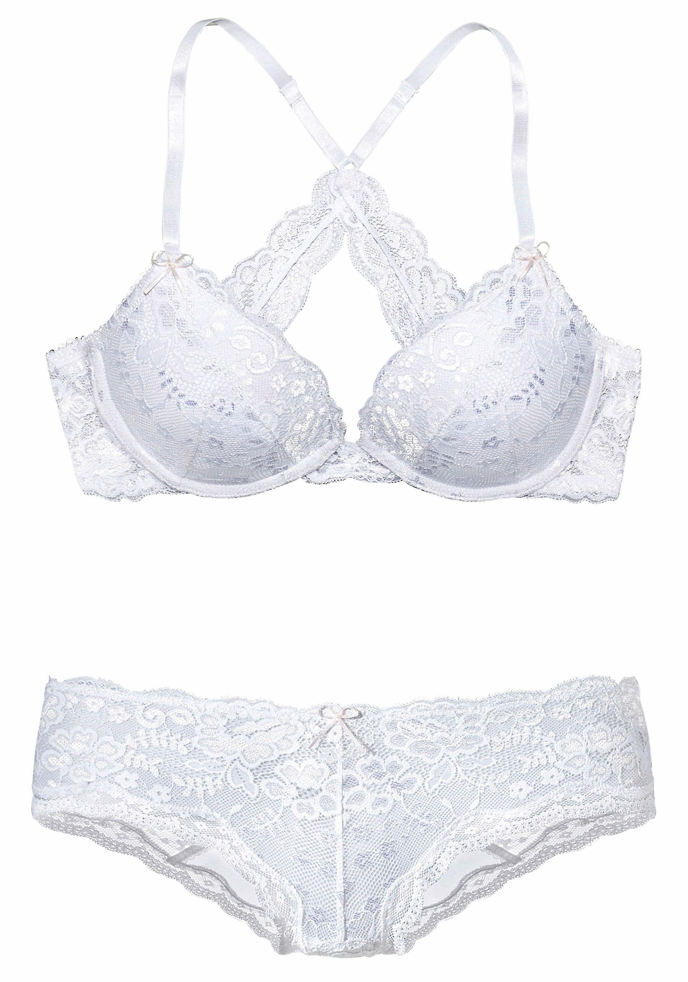 ♕ LASCANA Push-up-BH, mit extravagantem Glitzeraccessoire, sexy Dessous  versandkostenfrei kaufen