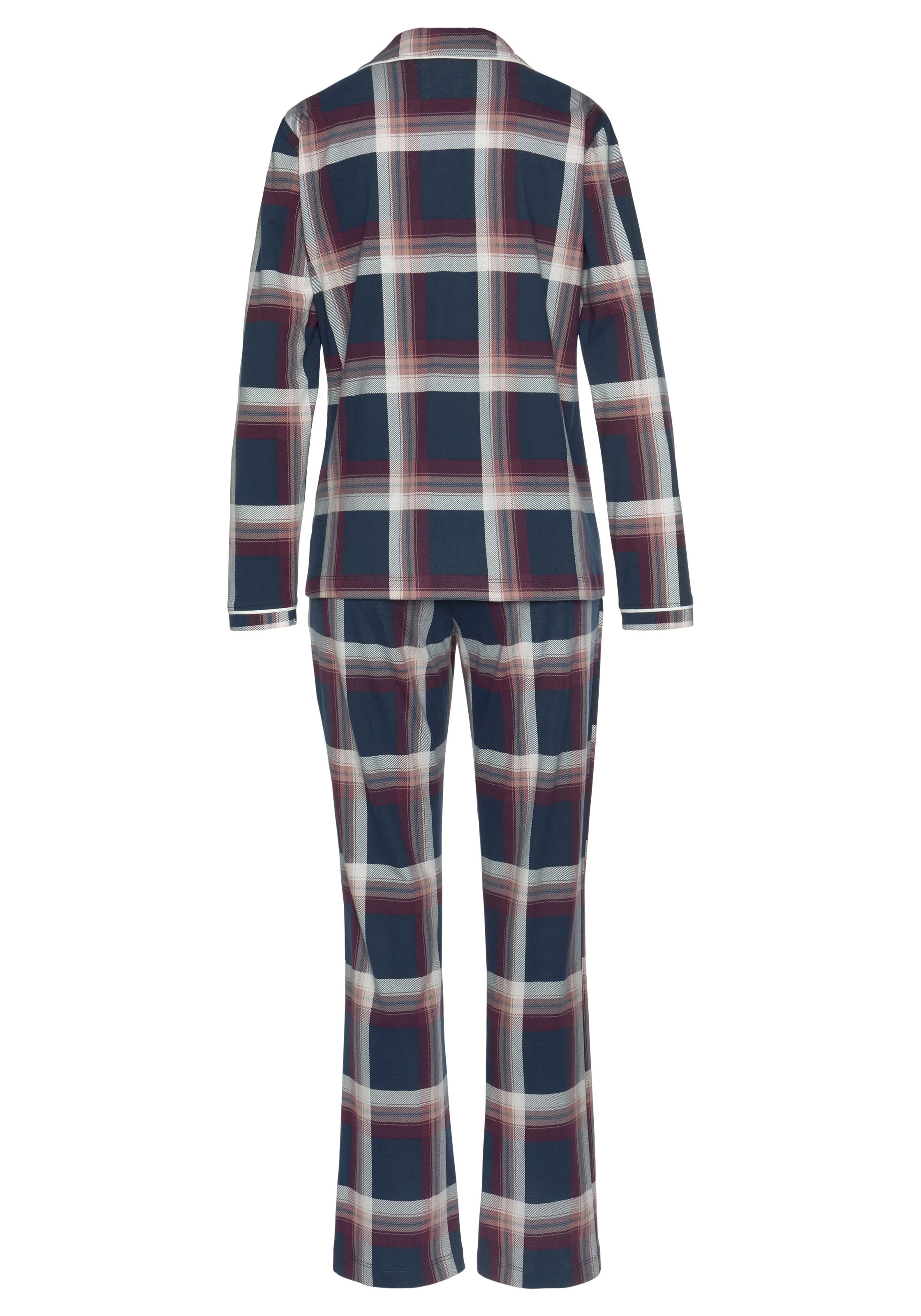 online s.Oliver kaufen » & | tlg.), Bademode, Karo-Muster Lingerie (2 Unterwäsche LASCANA im klassischen Pyjama,