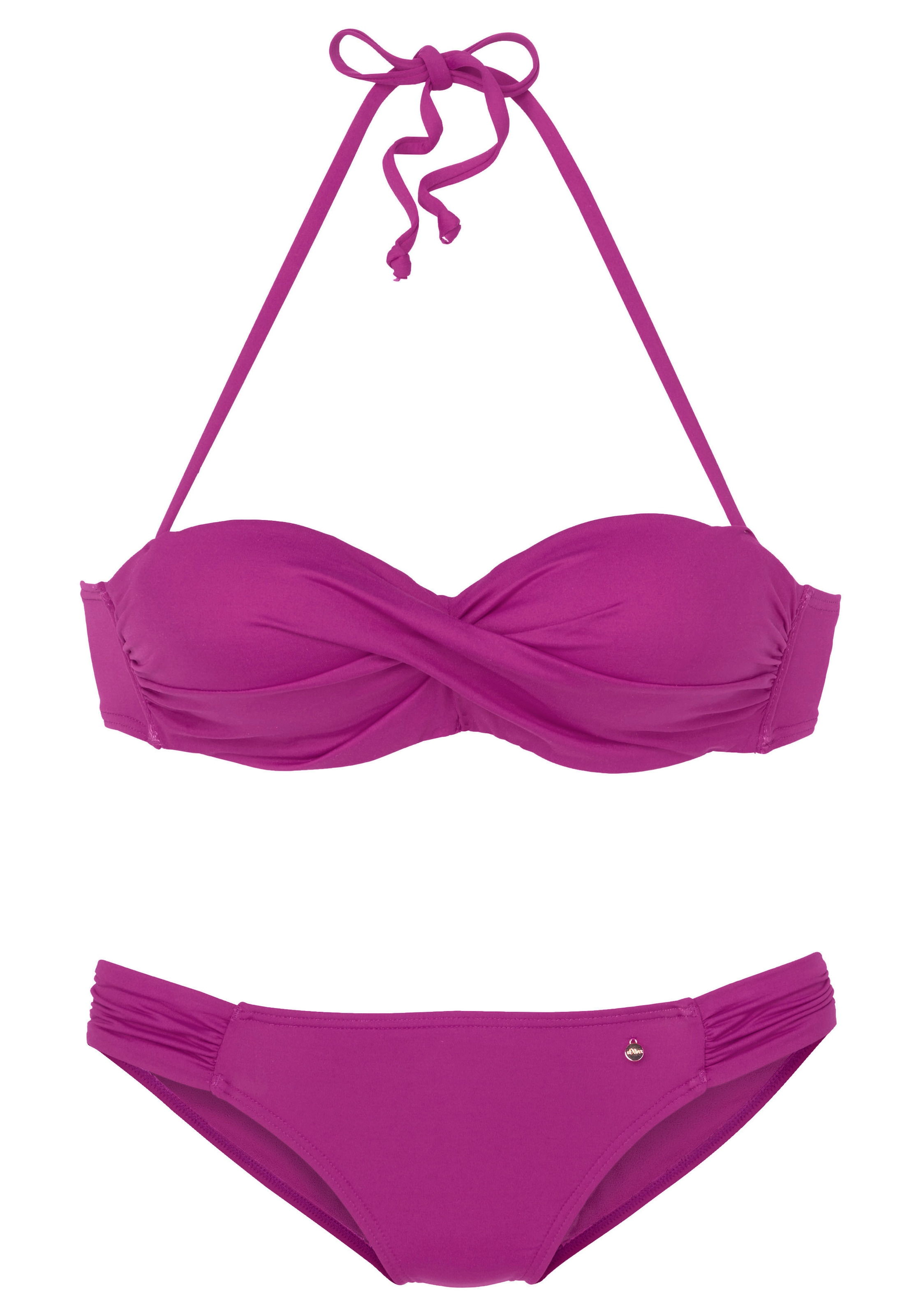 Bügel-Bandeau-Bikini, mit Bademode, kaufen Lingerie & Unterwäsche Raffung | s.Oliver LASCANA » online