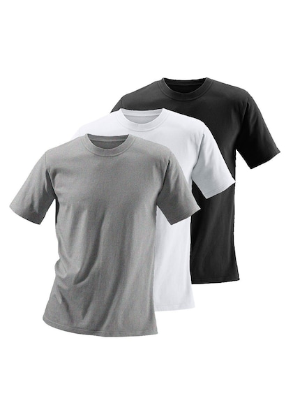 H.I.S T-Shirt, (Packung, 3 tlg.), aus Baumwolle perfekt als Unterziehshirt