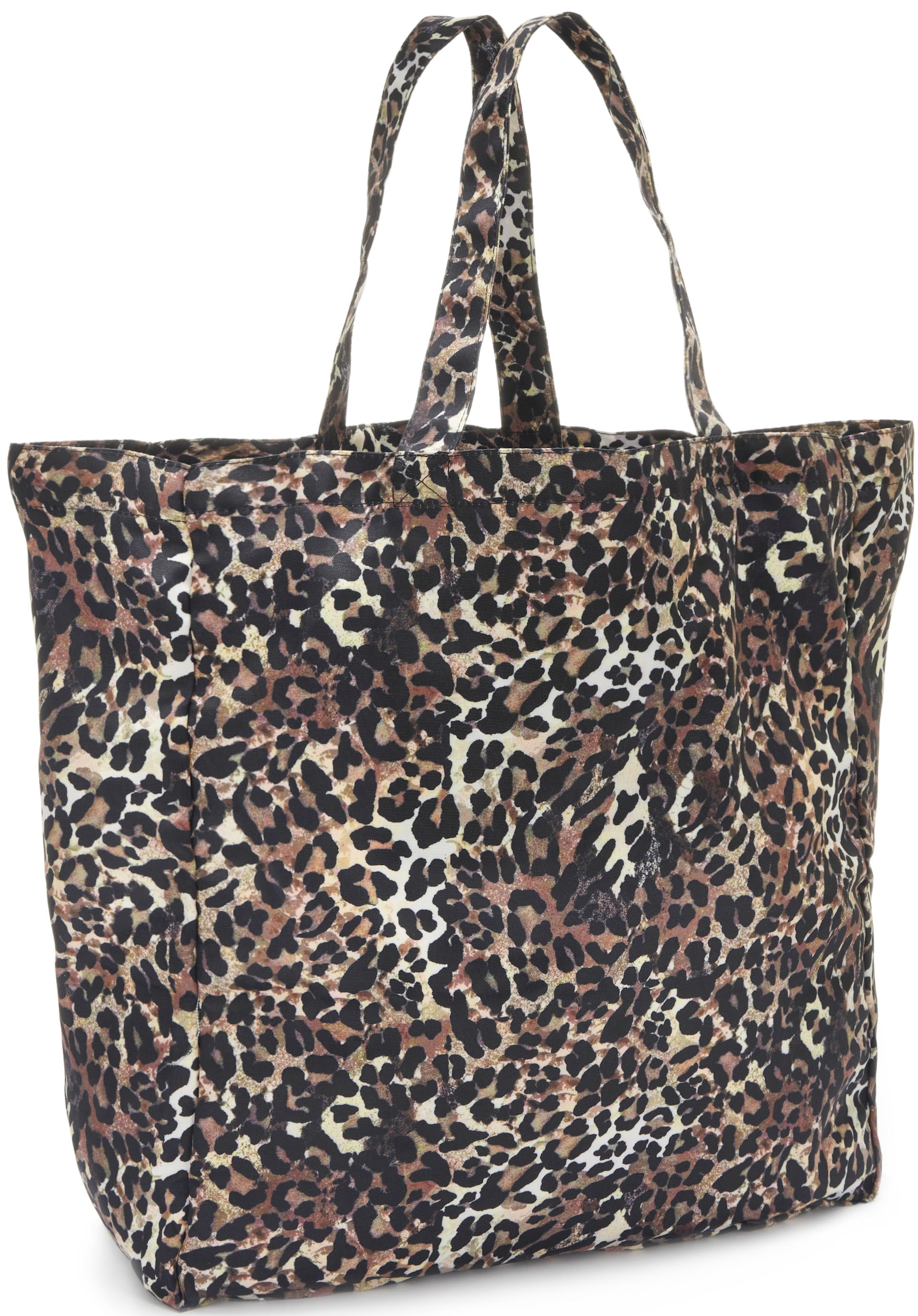 Vivance Strandtasche, XXL Beachtasche Sommertasche Shopper in modischer Leo Optik VEGAN