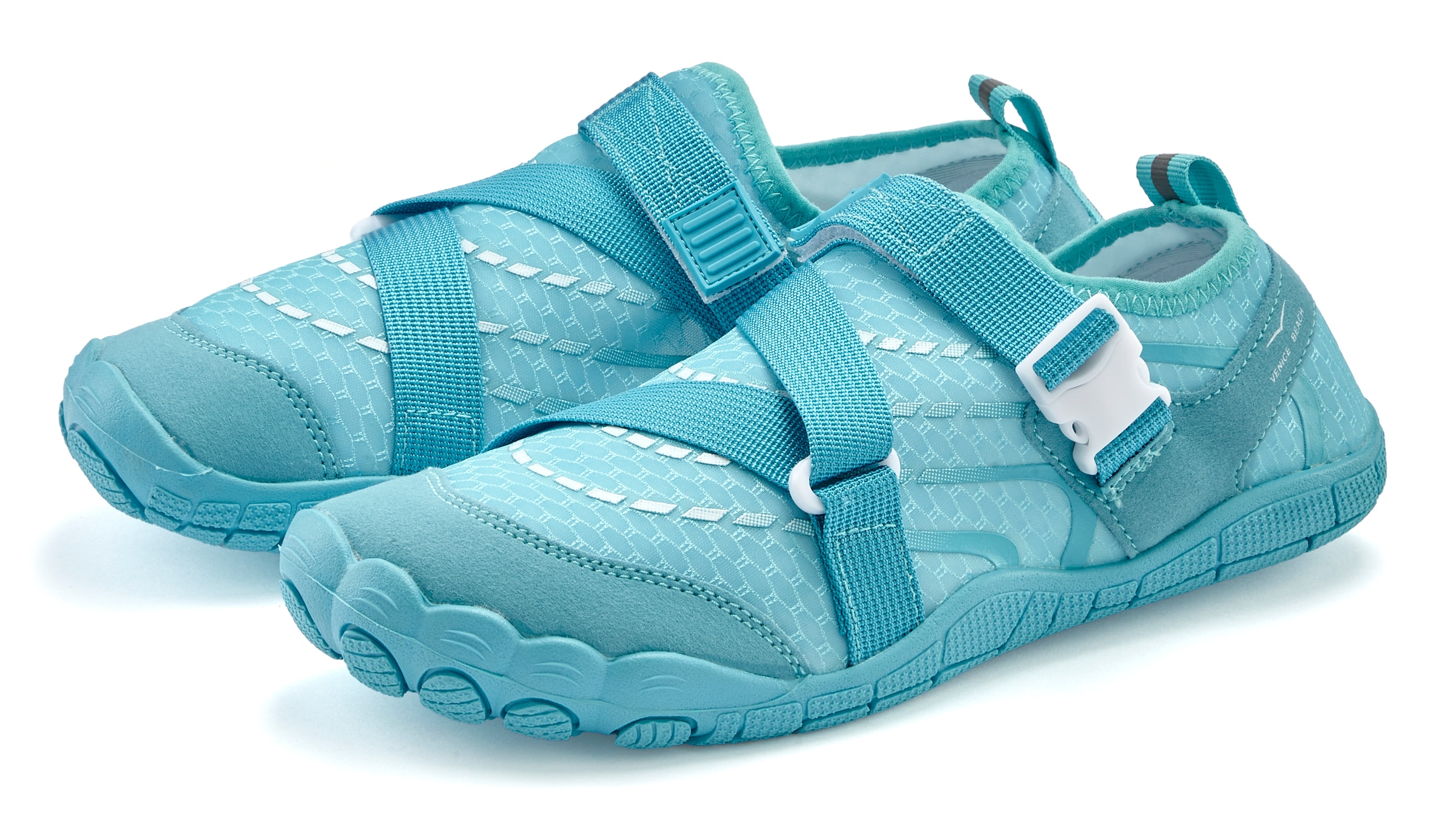 Venice Beach Badeschuh, Aquaschuh, Slipper, Wasserschuh mit Klettverschluss VEGAN