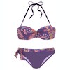Vivance Bügel-Bandeau-Bikini, mit lilafarbenem Paisleyprint