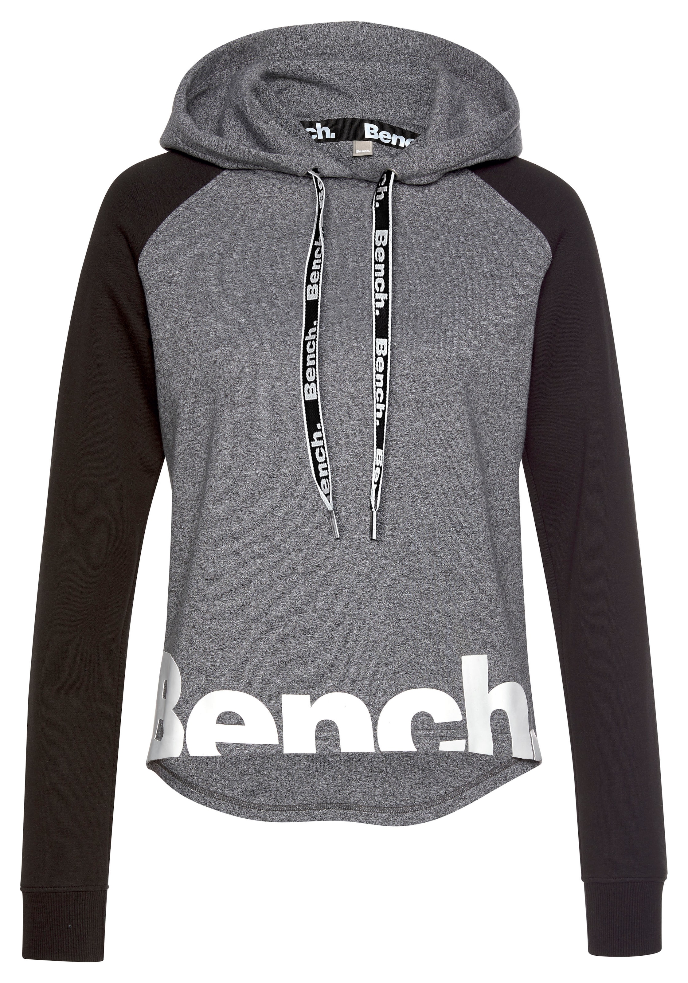 Bench. Loungewear Kapuzensweatshirt, mit farblich abgesetzten Ärmeln und Logodruck, Loungeanzug, Hoodie