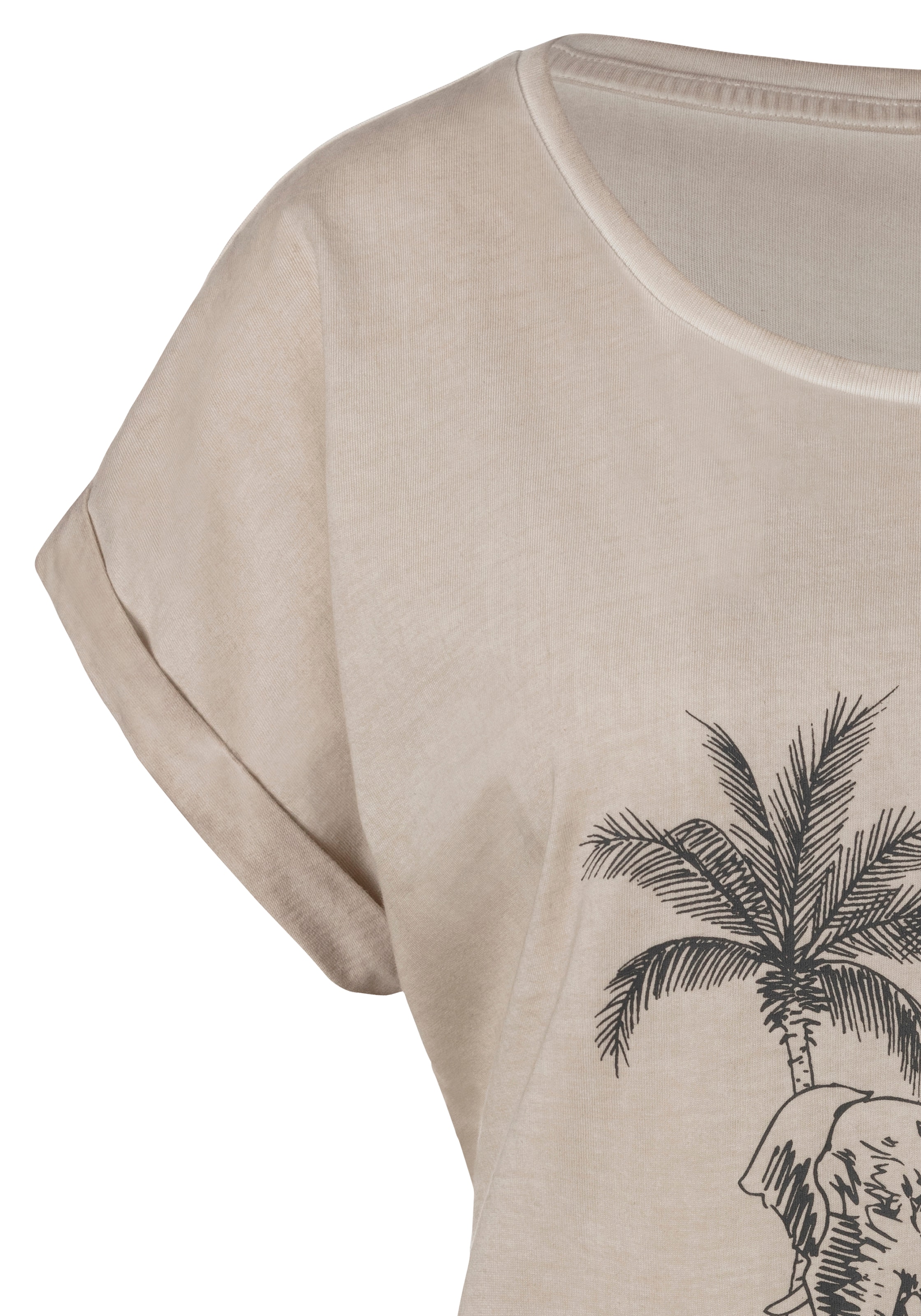 Vivance T-Shirt, mit modischer » Unterwäsche online LASCANA Waschung Bademode, Lingerie kaufen & 