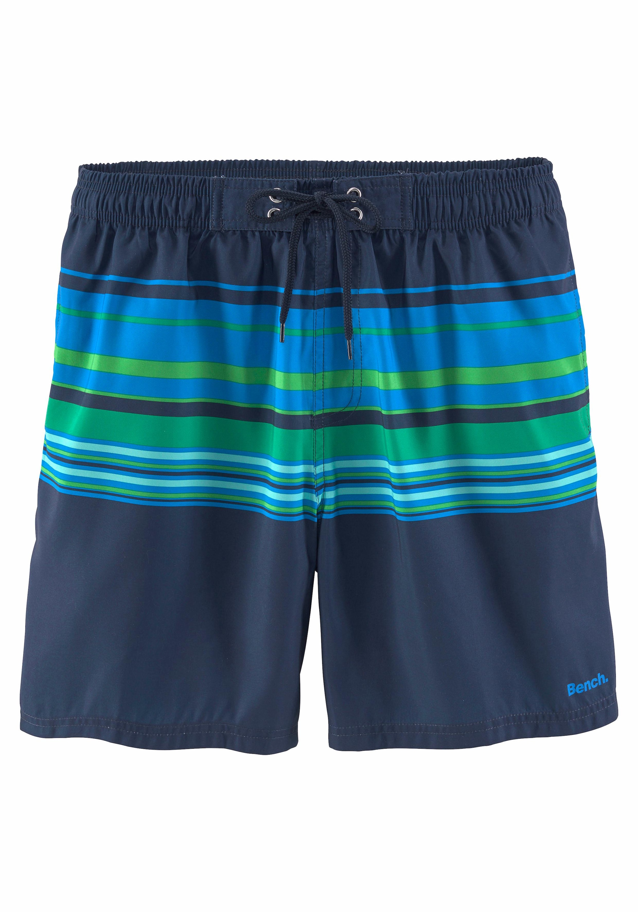 Bench. Badeshorts, mit kontrastfarbenen Streifen
