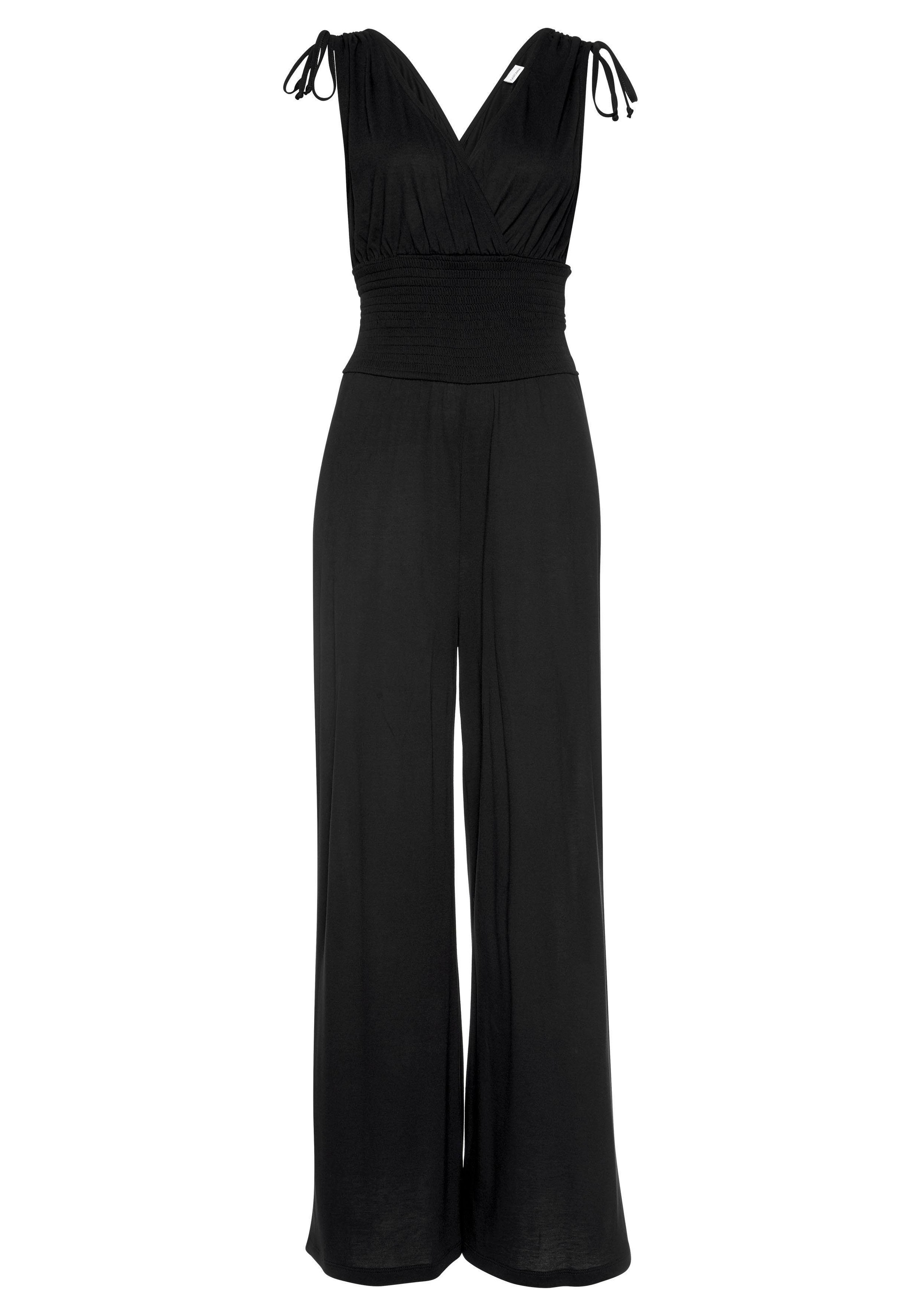 LASCANA Overall, mit Bändern zum Raffen der Träger, sommerlicher Jumpsuit