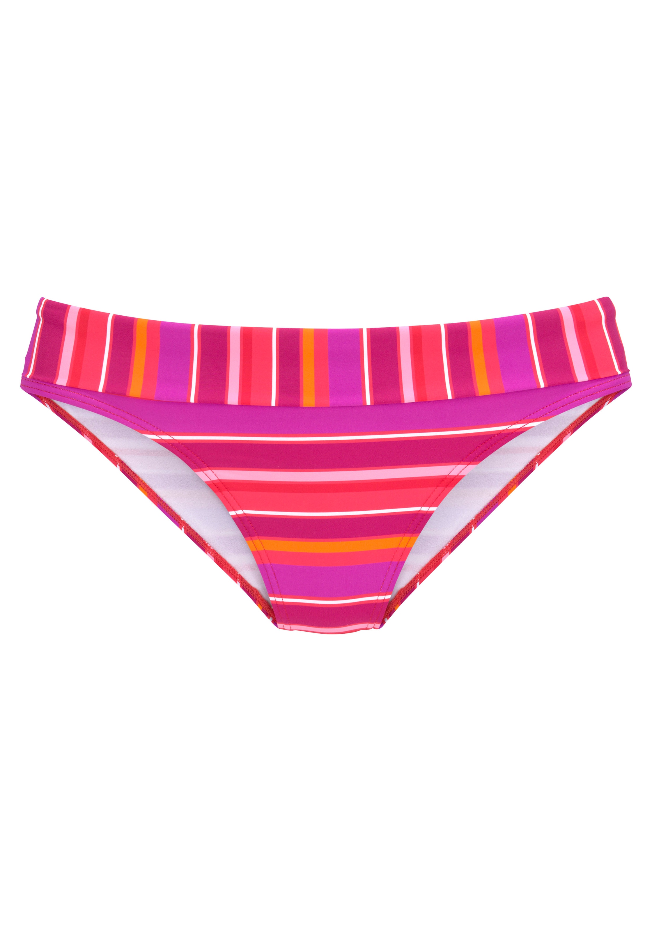 s.Oliver Bikini-Hose »Fun«, mit Umschlagbund und trendigem Streifen-Design