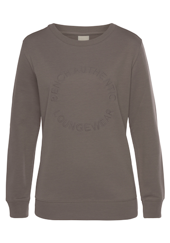 Bench. Loungewear Sweatshirt »mit Logostickerei«, mit runder Logostickerei, Loungeanzug