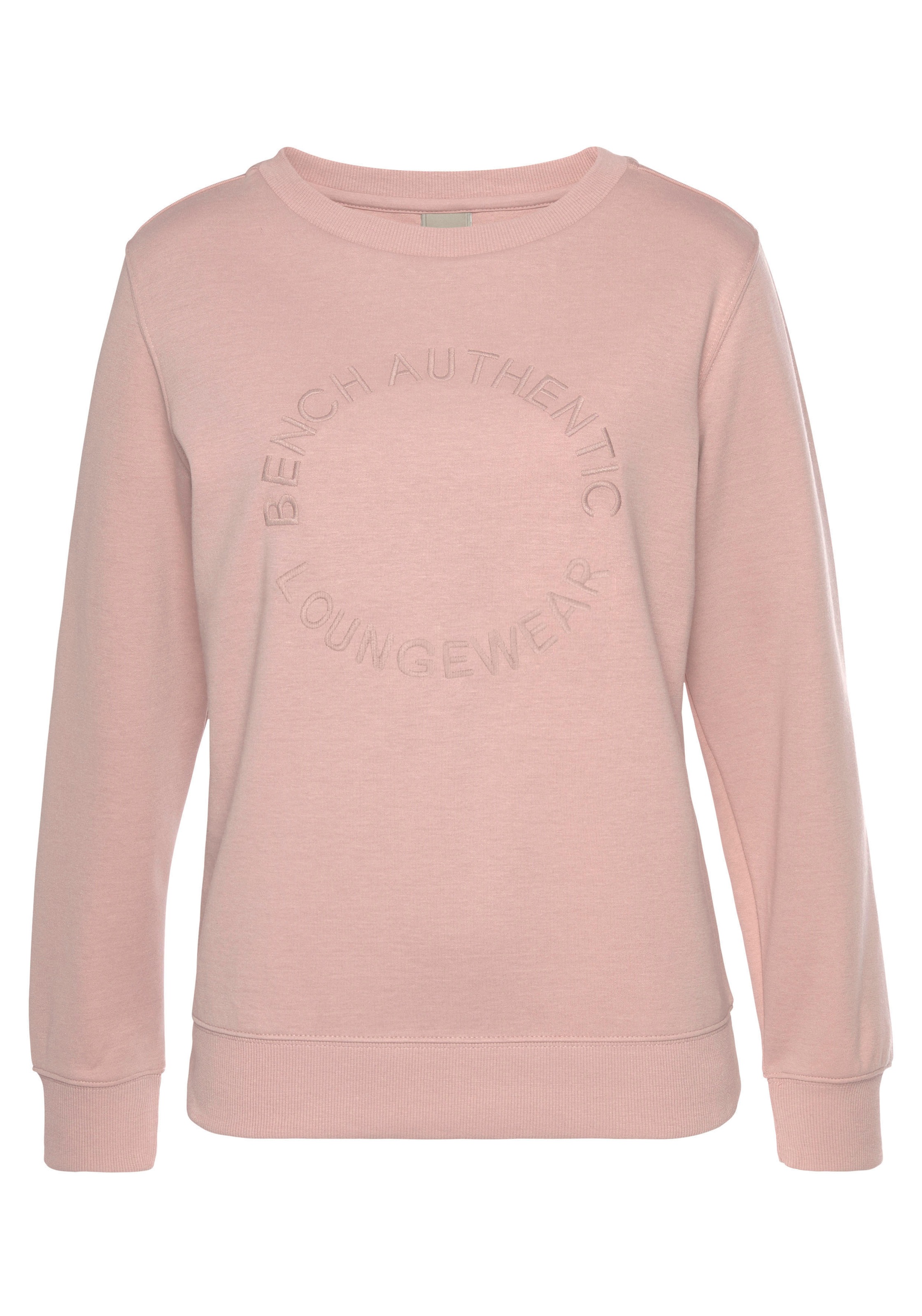 Bench. Loungewear Sweatshirt Unterwäsche Lingerie & | mit » LASCANA runder kaufen Logostickerei, Bademode, »mit Logostickerei«, online Loungeanzug