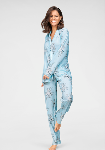 Schiesser Pyjama, mit floralem Alloverdruck
