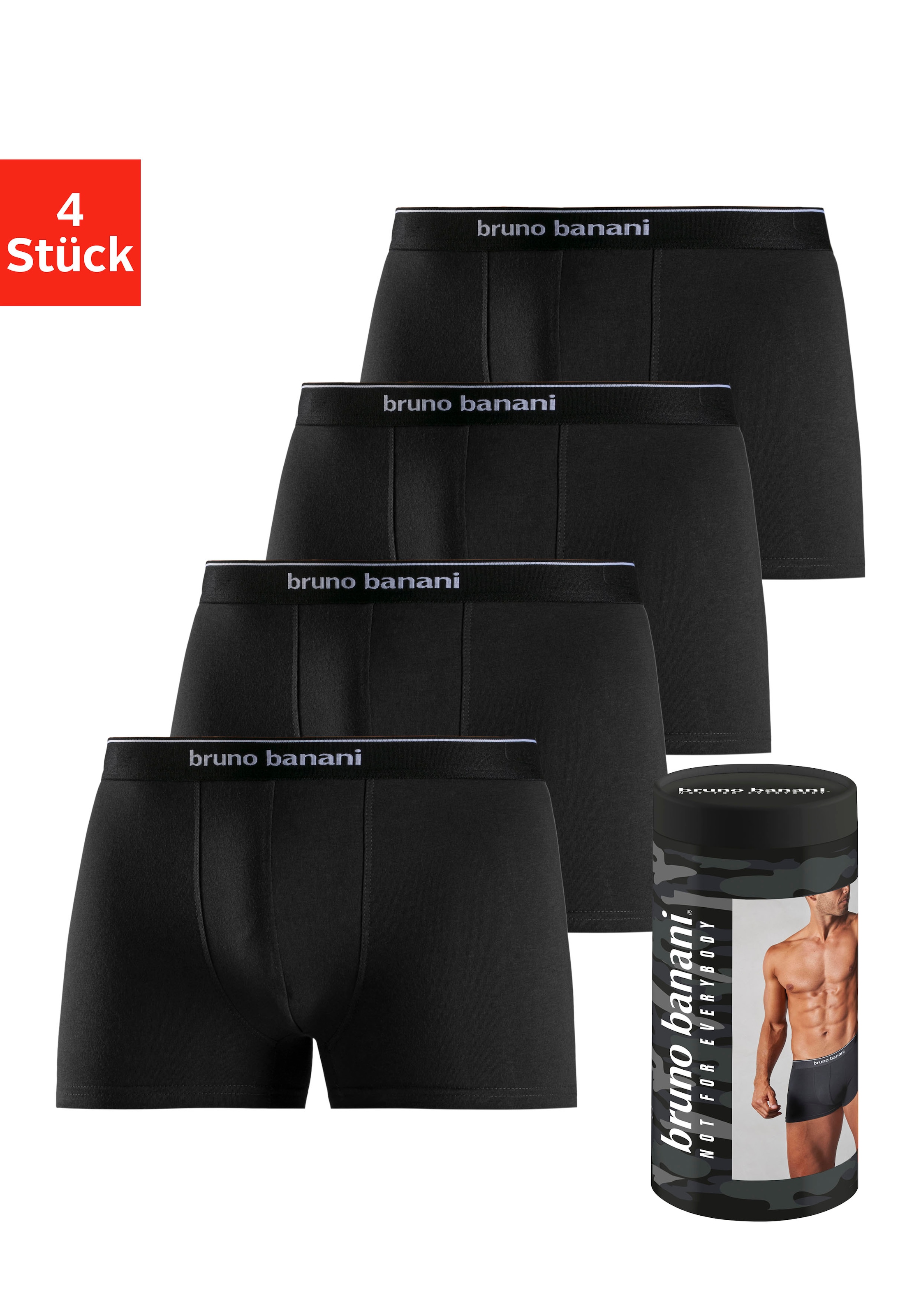 Bruno Banani Boxer, (Dose, 4 St.), in der Dose verpackt