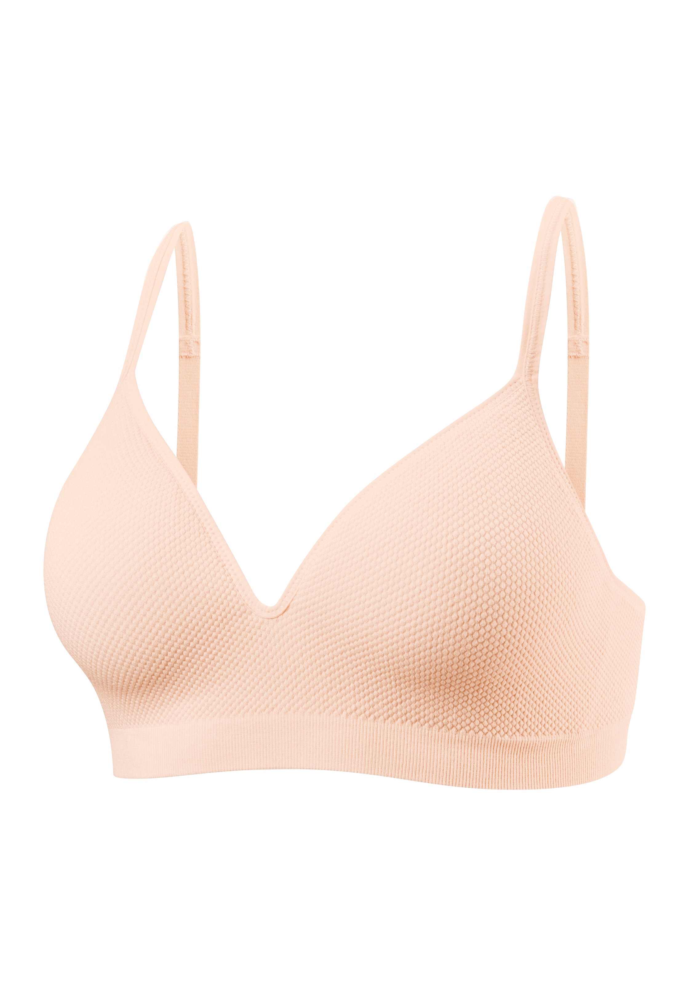 LASCANA Push-up-BH »COMFY BRA«, ohne Bügel aus weicher Baumwollqualität, Basic Dessous