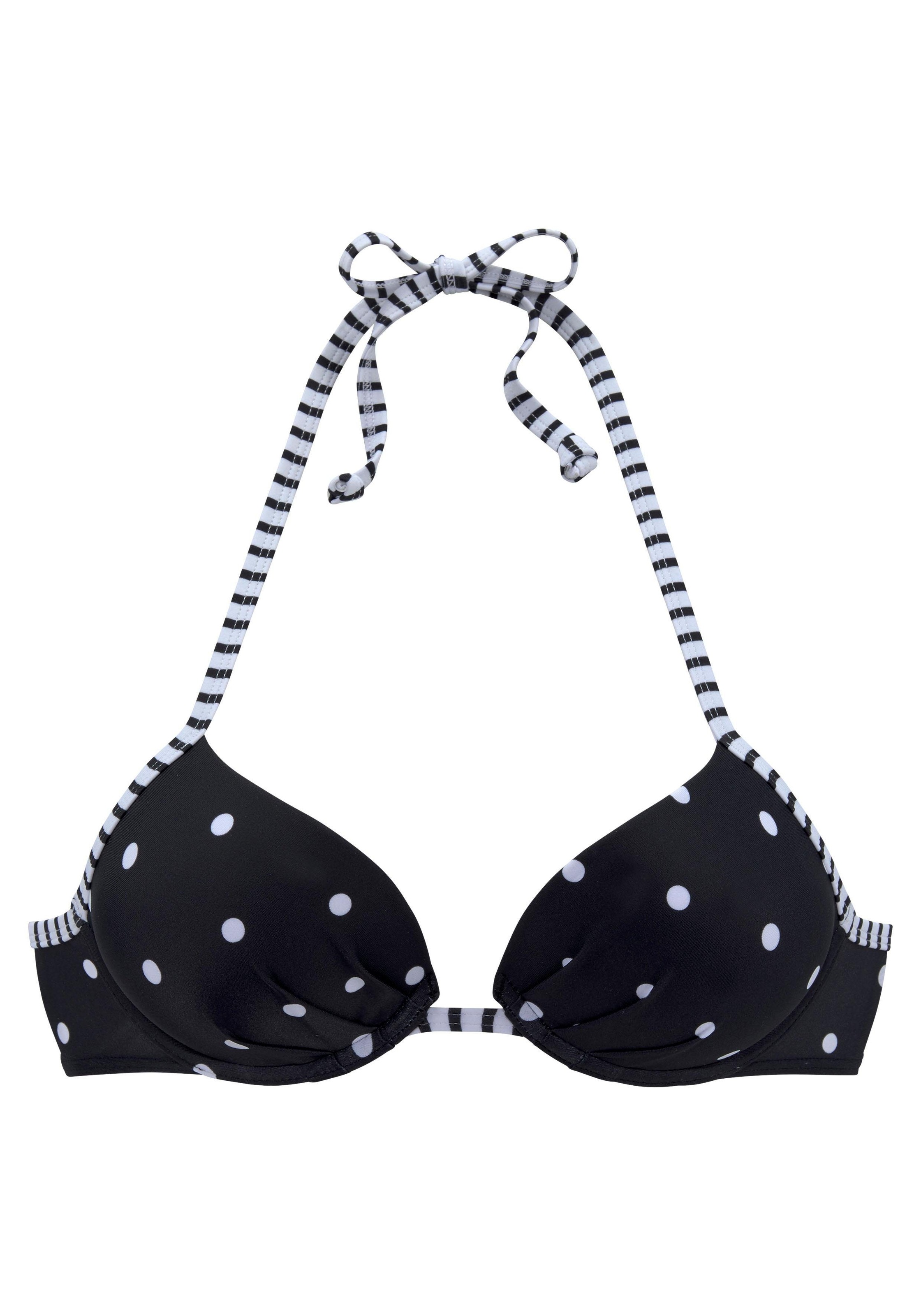 s.Oliver Push-Up-Bikini-Top »Audrey«, mit Punkten und Streifen