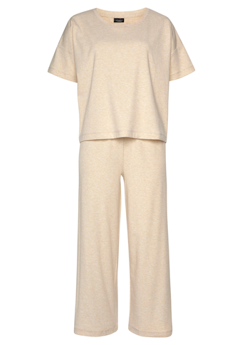 Vivance Dreams Pyjama, (2 tlg., 1 Stück), in weicher Ripp-Qualität