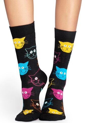 Happy Socks Socken »Cat«, mit bunten Katzengesichtern