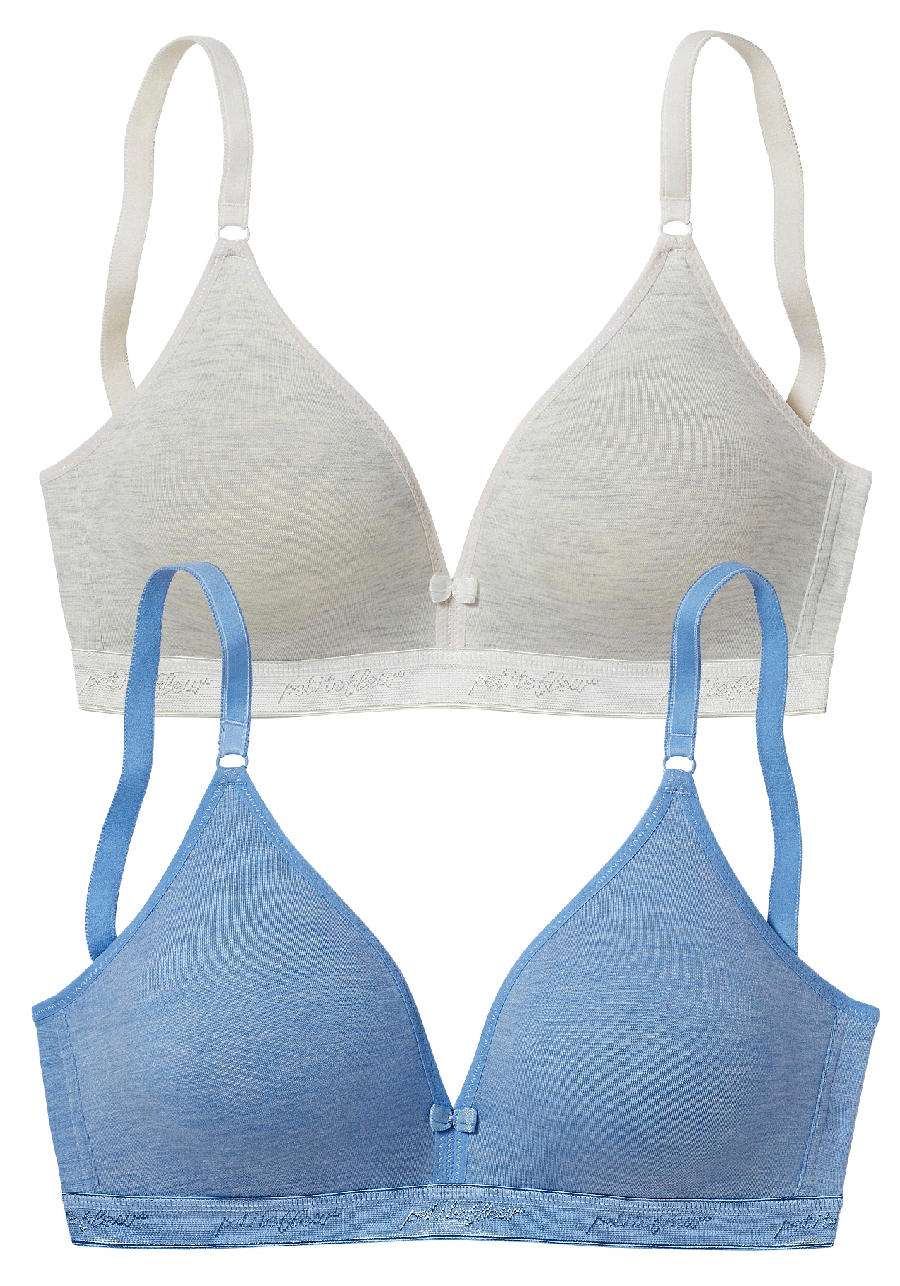 ohne petite fleur aus Stück), Bügel » 2 Basic LASCANA | dope Modal & Dessous kaufen Bademode, online (Packung, Unterwäsche Lingerie dyed, Bralette-BH, seidig glänzendem