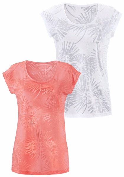 Beachtime T-Shirt, (2er-Pack), Ausbrenner-Qualität mit leicht transparenten  Palmen » LASCANA | Bademode, Unterwäsche & Lingerie online kaufen
