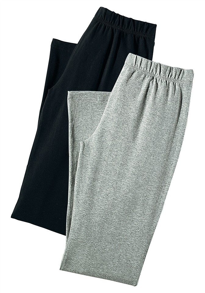 Vivance active Jazzpants, (2er-Pack), mit leicht ausgestelltem Bein, Loungewear