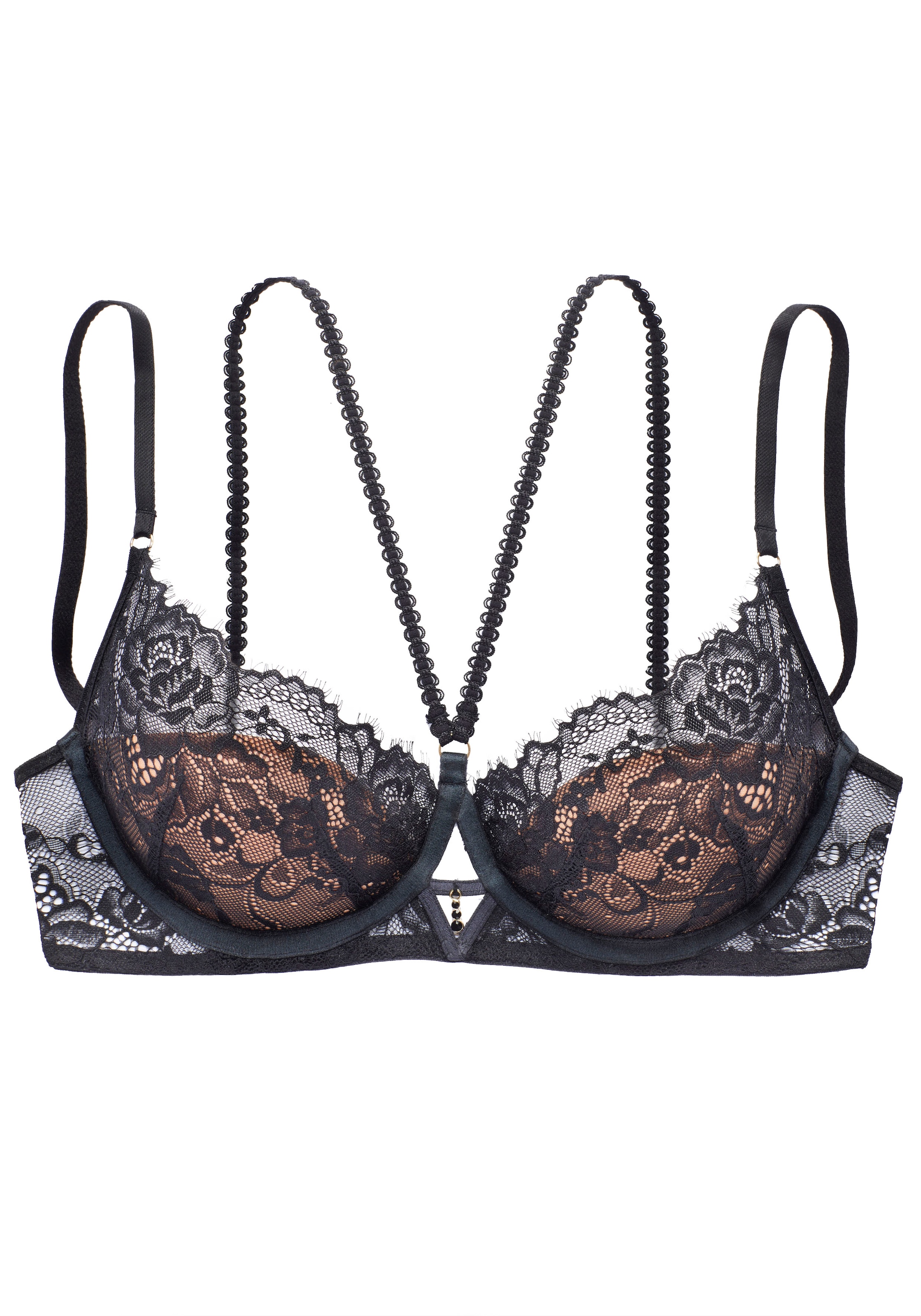 LASCANA Push-up-BH, mit verführerischem Zierbändchen und Cut-Out, sexy Dessous