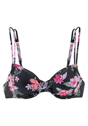 LASCANA Bügel-Bikini-Top »Santini«, im floralen Design