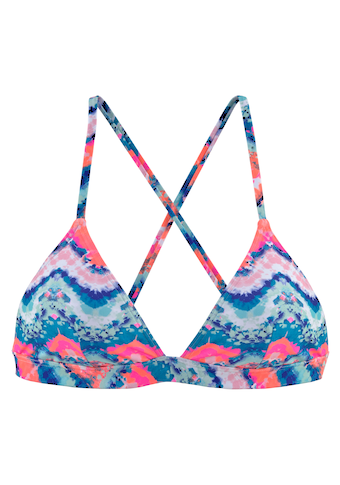 Venice Beach Triangel-Bikini-Top »Face«, mit sommerlichem Print