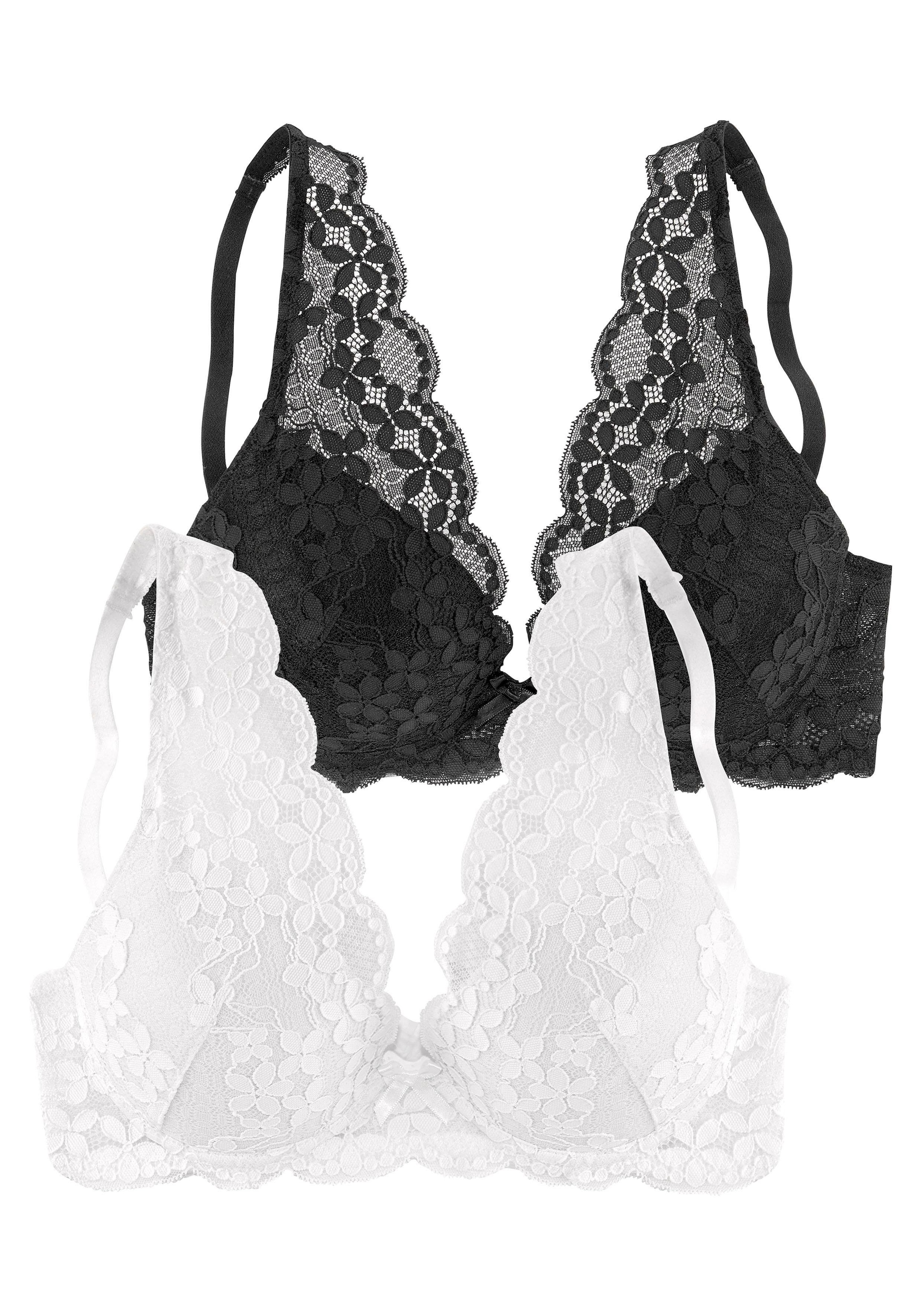 petite fleur Push-up-BH, in High Apex Schnittform, Dessous