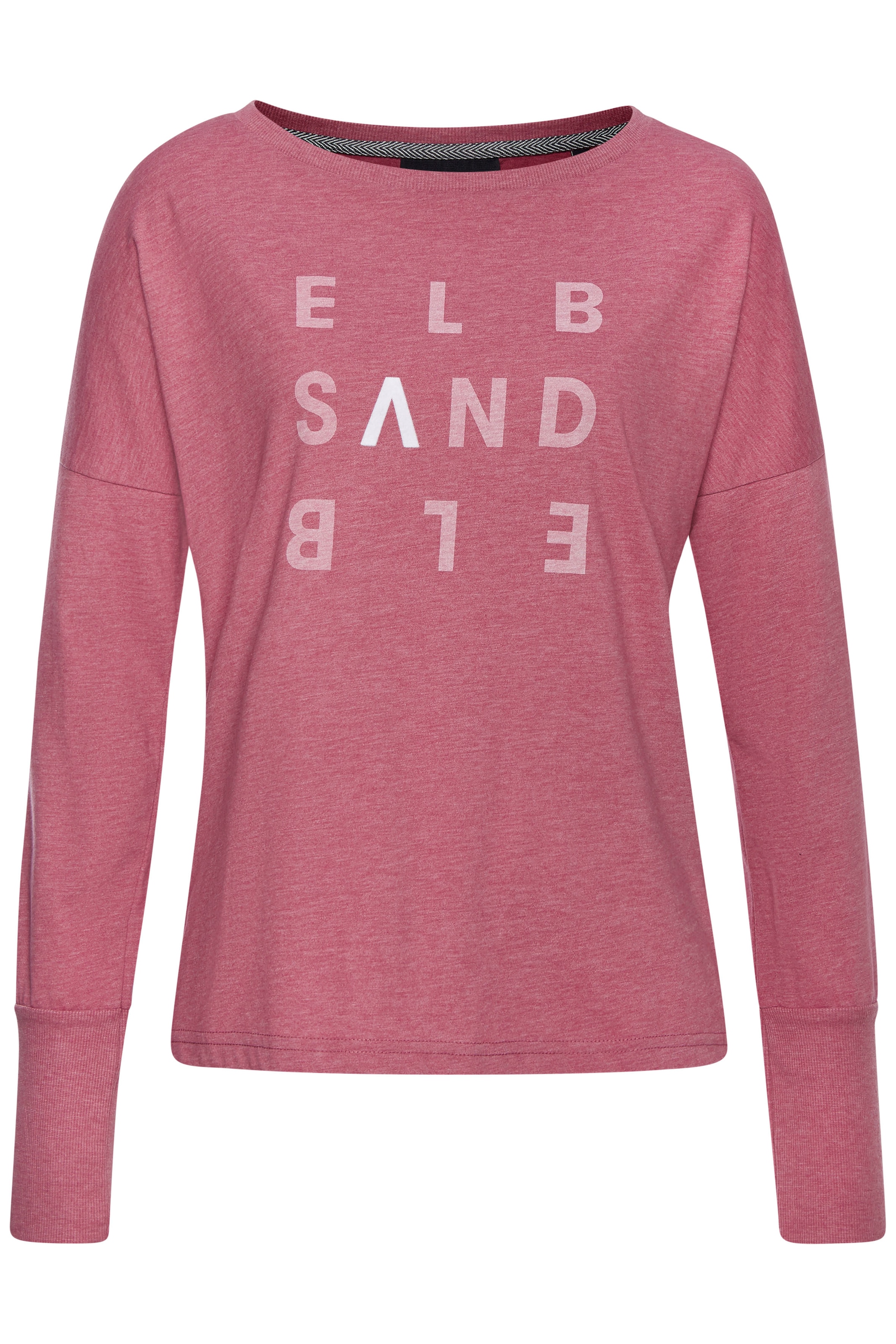 Elbsand Longsleeve »Ingrun«, mit Logodruck vorne, Langarmshirt aus Baumwoll-Mix, sportlich-casual