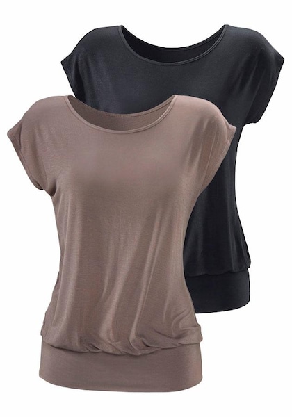 LASCANA Longshirt, (2er-Pack), mit breitem Bund » LASCANA | Bademode,  Unterwäsche & Lingerie online kaufen