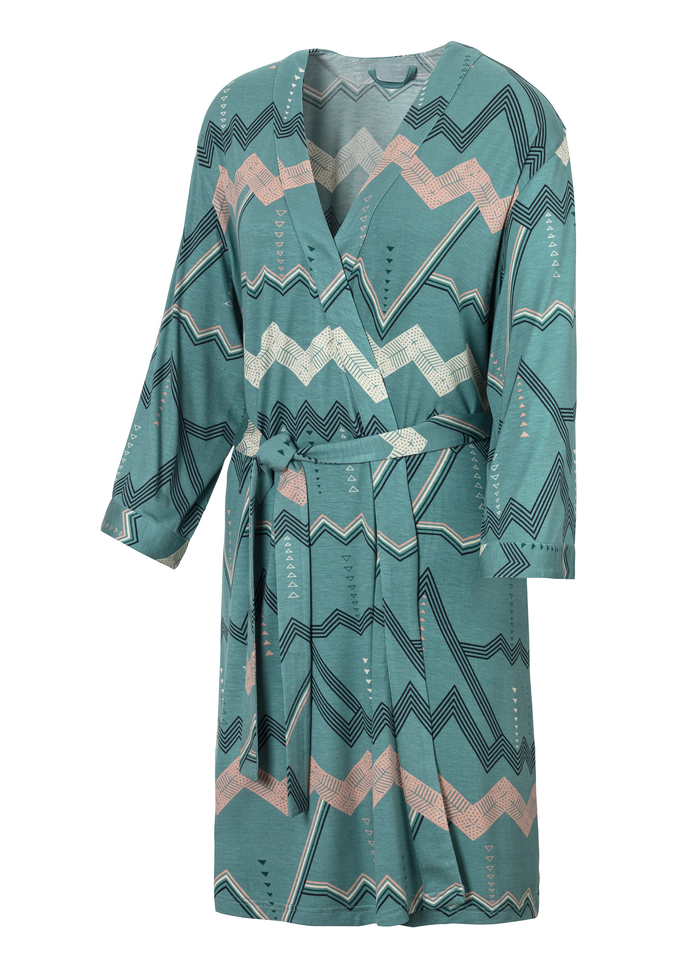 LASCANA Kimono, mit grafischem Zick-Zack & » Lingerie online Bademode, Muster Unterwäsche kaufen | LASCANA