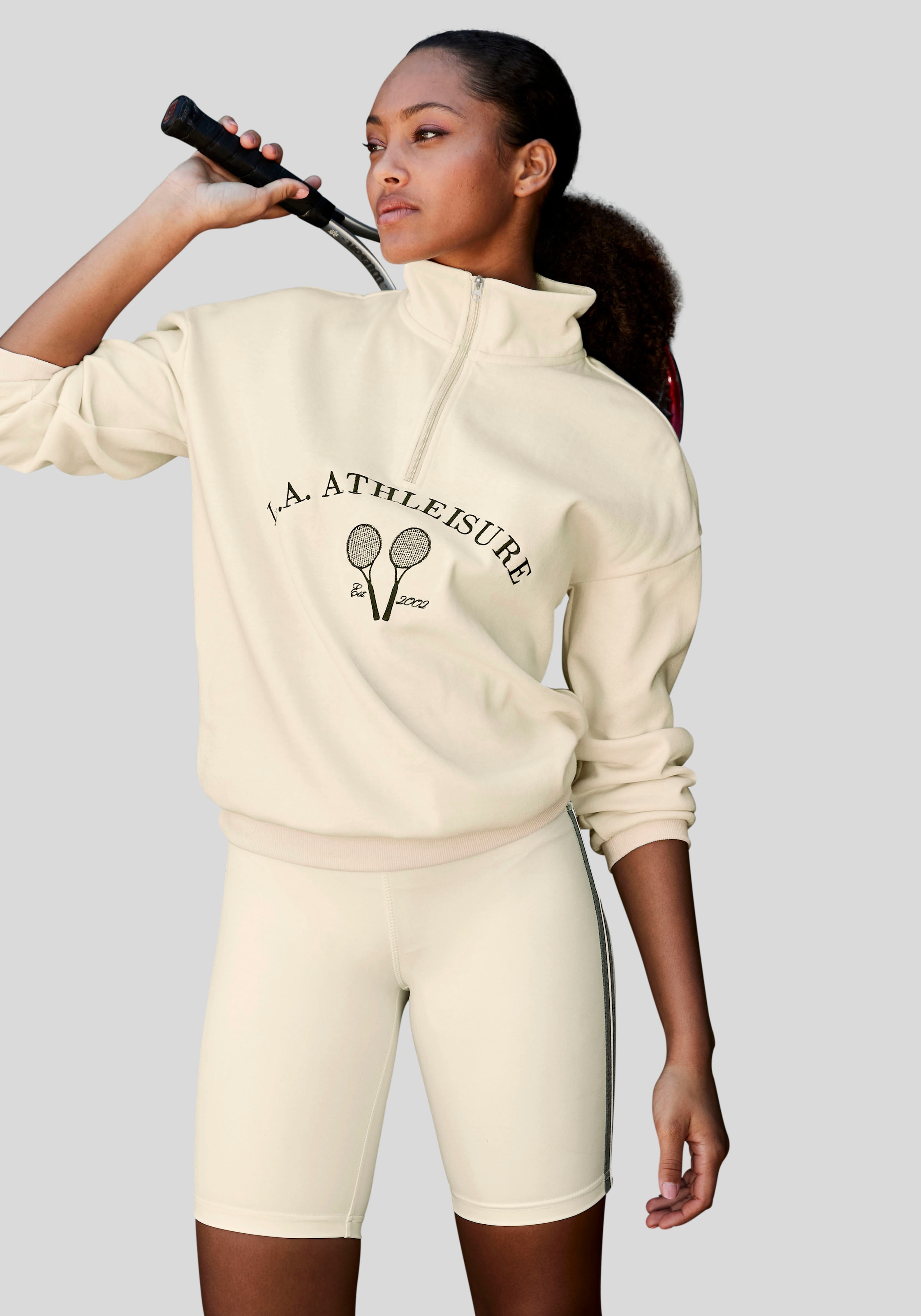 LASCANA ACTIVE Sweatshirt »Tennis«, mit & Bademode, | online Unterwäsche » Reißverschluss LASCANA Lingerie und Stehkragen kaufen