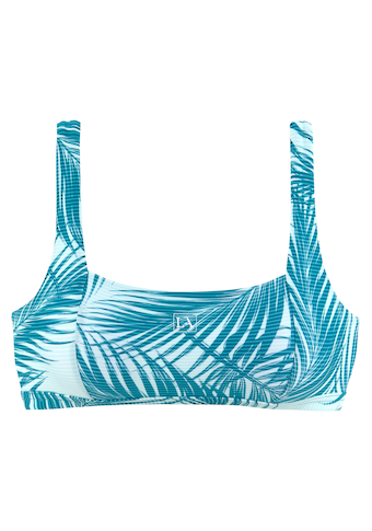 LASCANA ACTIVE Bustier-Bikini-Top »Coal«, im Mustermix aus Palmen und Streifen