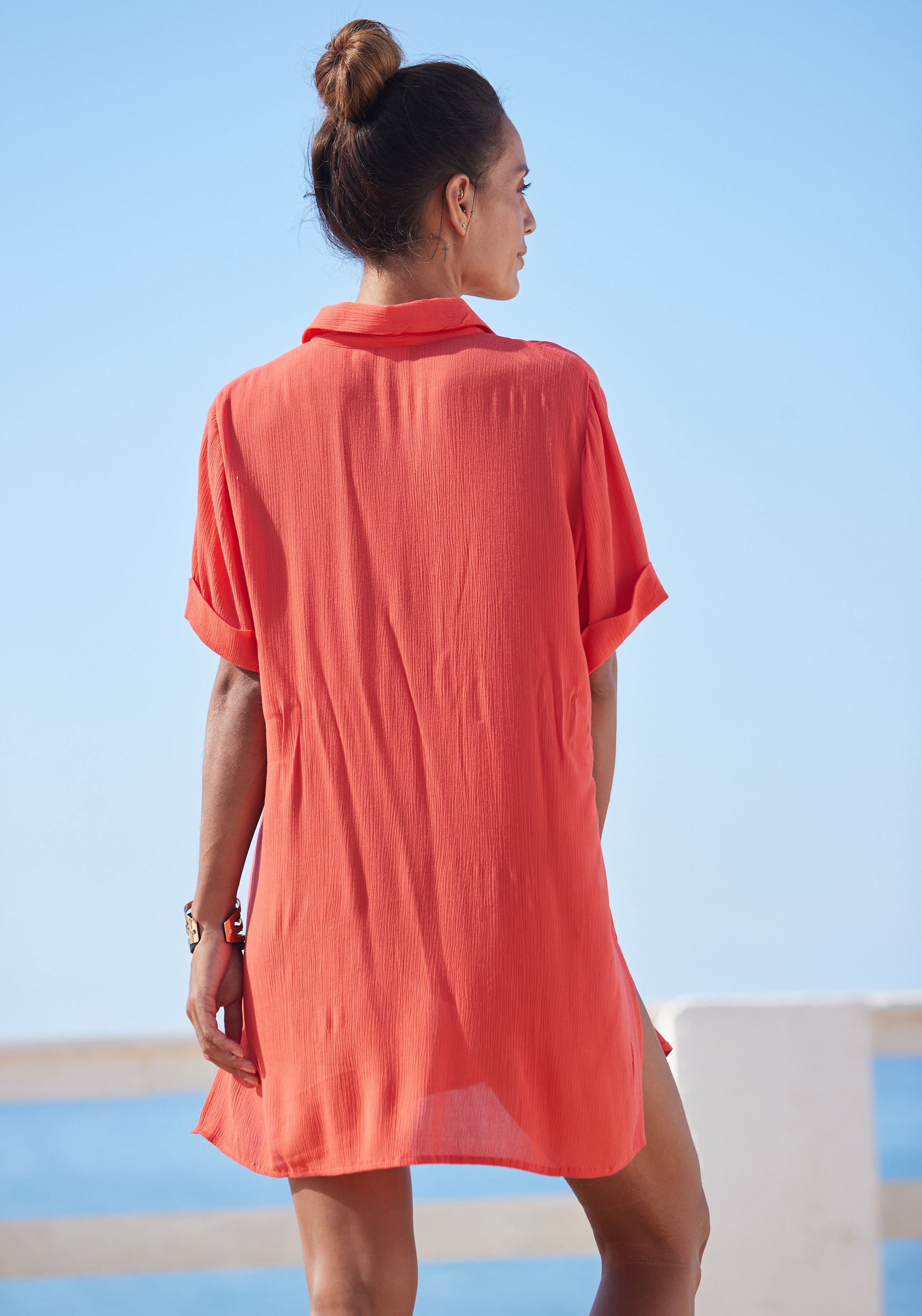 LASCANA Longbluse, mit Knopfleiste, Unterwäsche LASCANA Blusenkleid, online | Bademode, Lingerie & Kurzarmbluse, kaufen » sommerlich