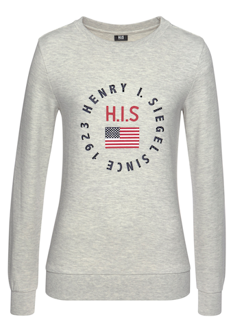 H.I.S Sweatshirt, mit Logodruck, Loungeanzug