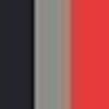 rot + grau-meliert + schwarz