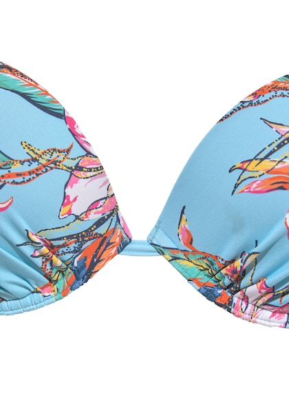 LASCANA Push-Up-Bikini-Top »Malia«, mit tropischem Print