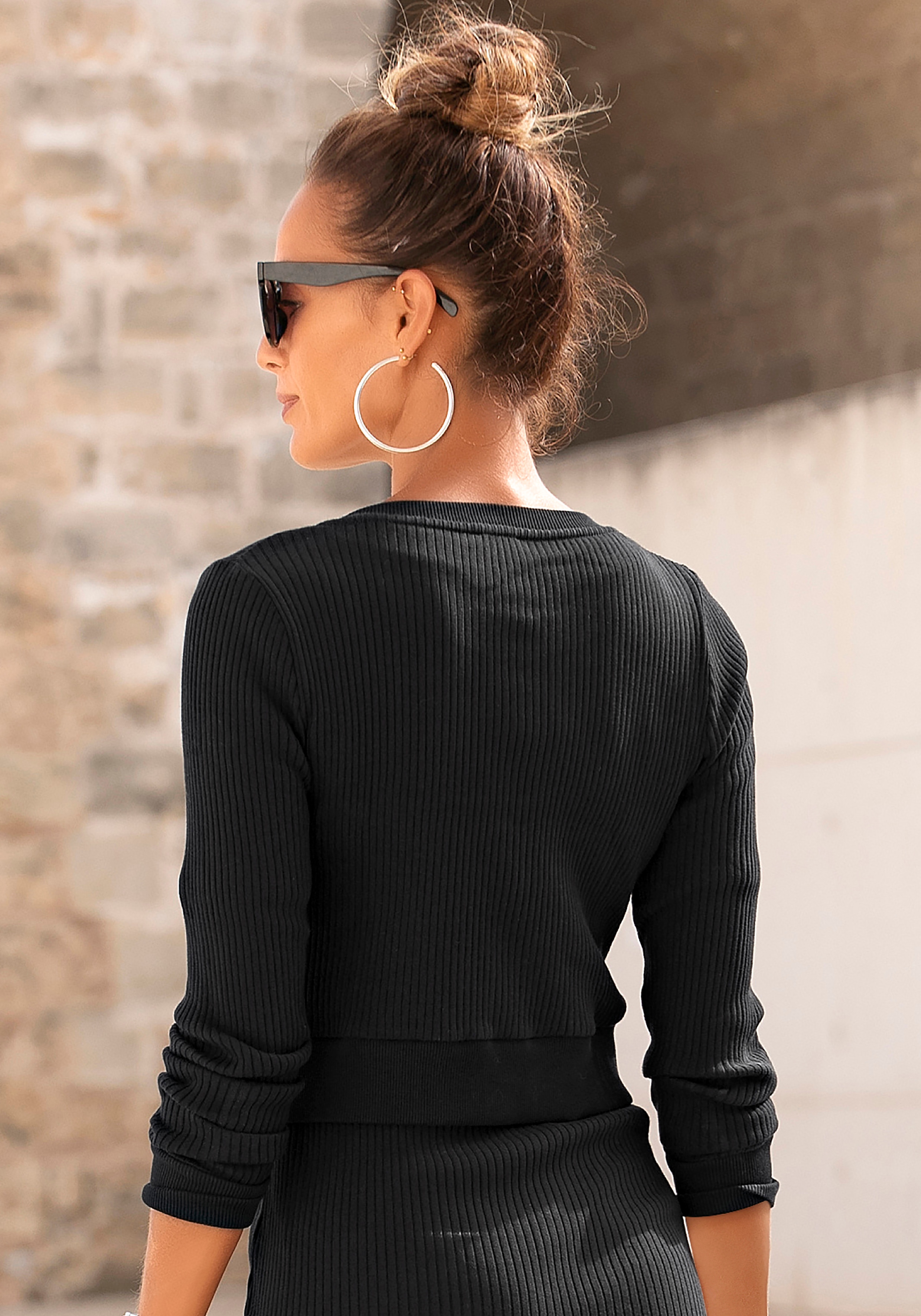 LASCANA Shirtjacke, aus weicher Rippware » LASCANA | Bademode, Unterwäsche  & Lingerie online kaufen
