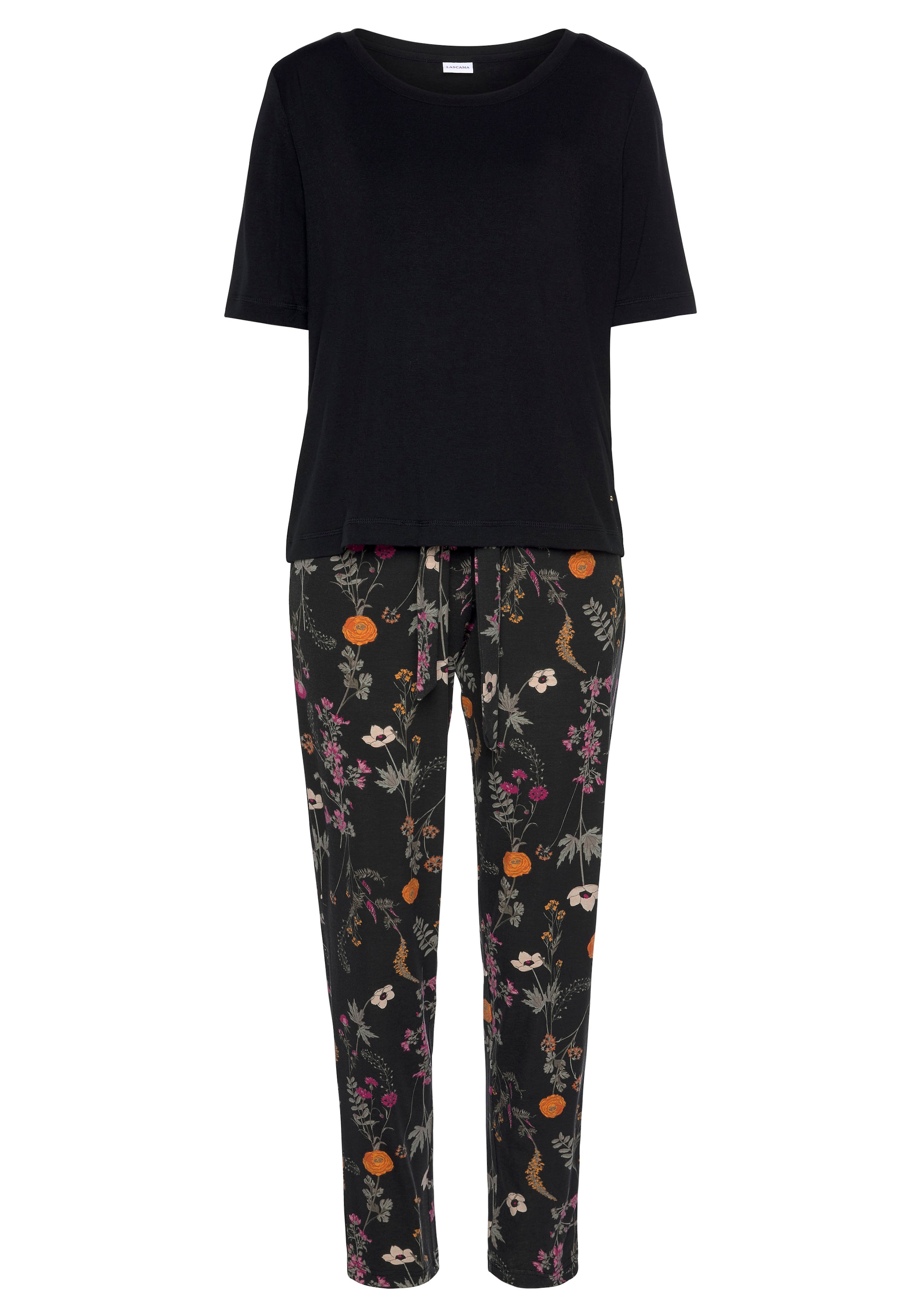 LASCANA Pyjama, (2 kaufen LASCANA Muster Unterwäsche Stück), 1 | » Lingerie & online Wildblumen Bademode, tlg., mit