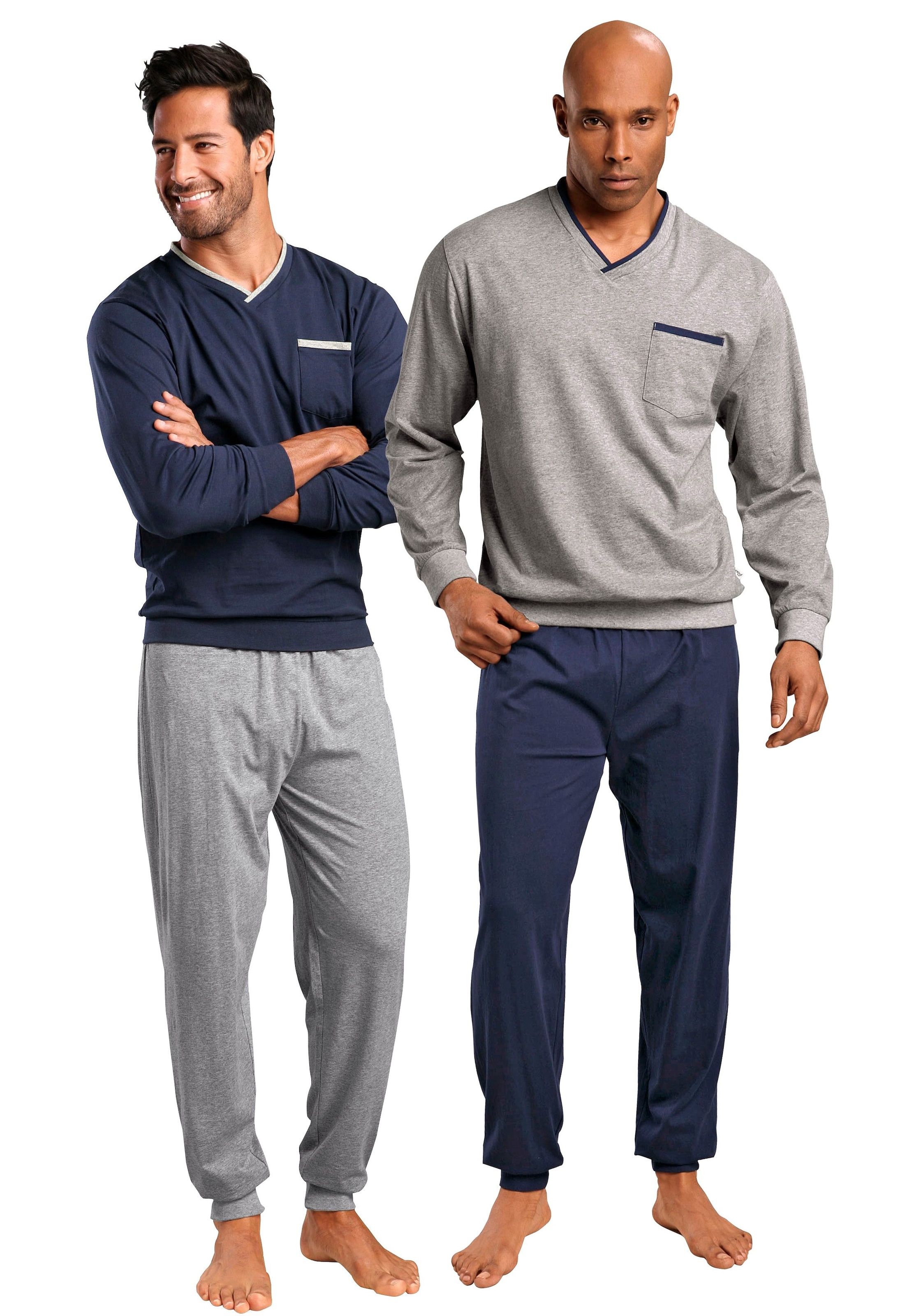 le jogger® Pyjama, (Packung, kaufen Unterwäsche | 2 & » tlg., 4 langer Lingerie LASCANA Bademode, online in Stück), Form