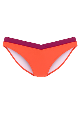 s.Oliver Bikini-Hose »Yella«, mit kontrastfarbenen Details und V-Bund