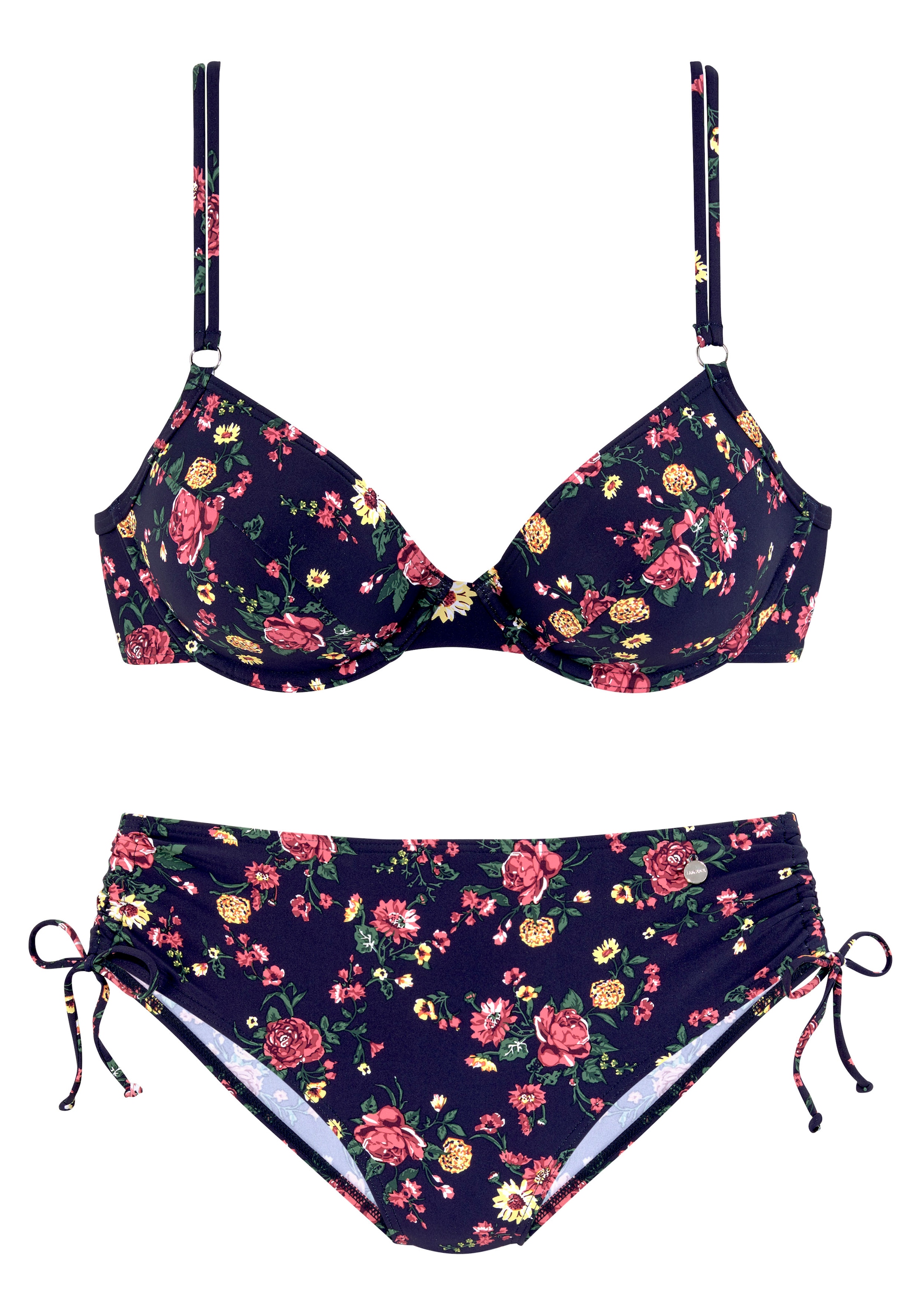 Lingerie Bademode, LASCANA romantischem Blumendesign mit Unterwäsche Bügel-Bikini, online kaufen LASCANA & | »