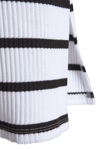 LASCANA Shirtkleid, mit gerippter Struktur im Streifenlook, Sommerkleid aus Baumwolle