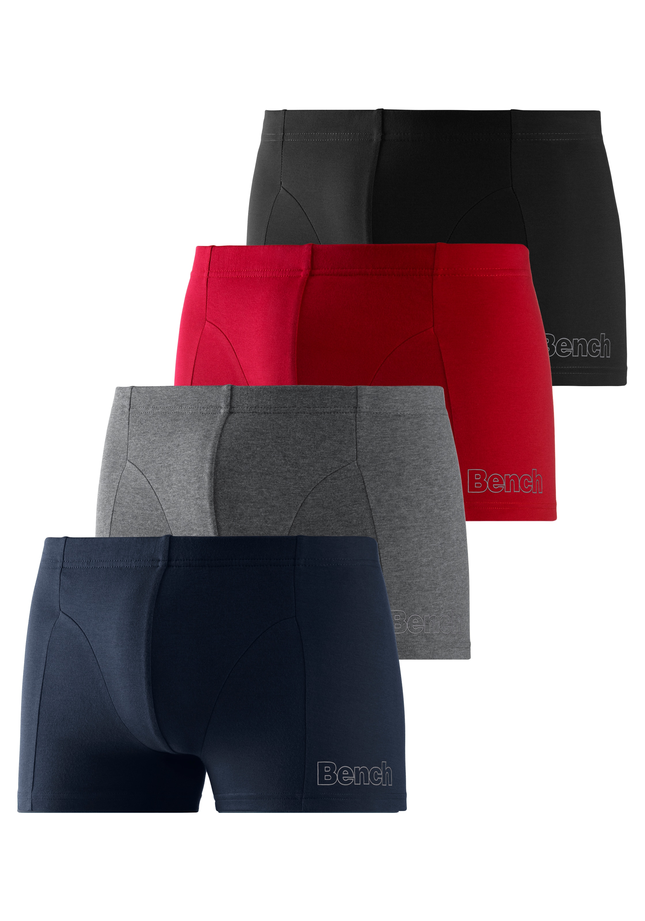 AUTHENTIC UNDERWEAR Boxer, (Packung, 4 St.), mit kontrastfarbigen Streifen  seitlich » LASCANA | Bademode, Unterwäsche & Lingerie online kaufen