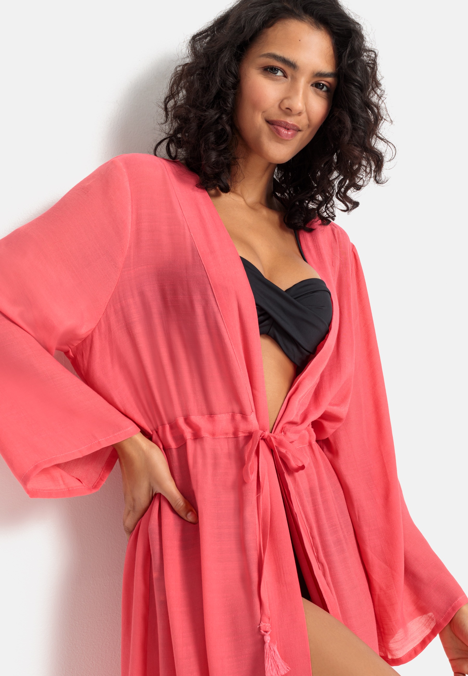 LASCANA Strandkleid, Kimono-Style Bademode, im Lingerie » & LASCANA | kaufen online Unterwäsche
