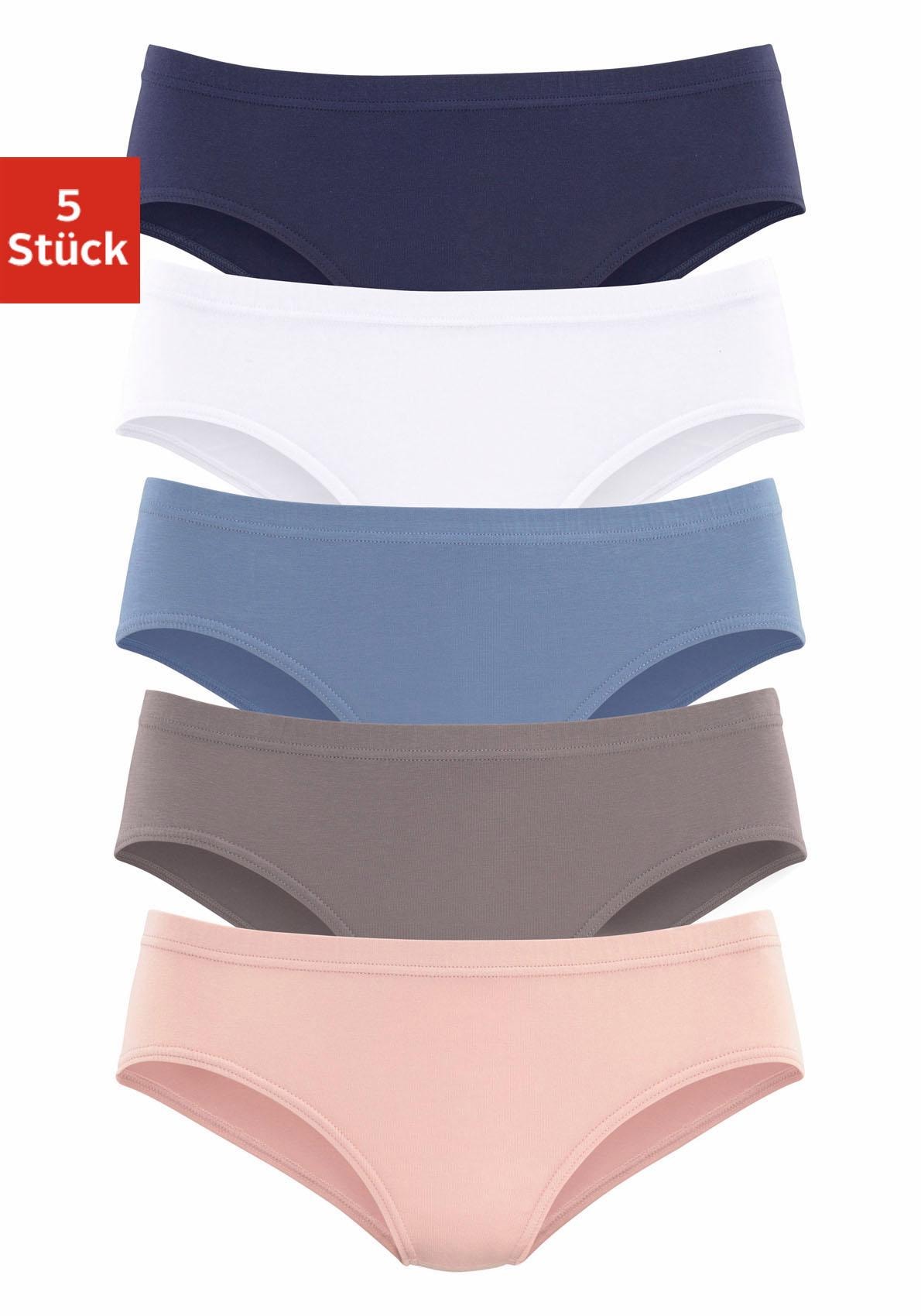 (Packung, Bademode, | aus kaufen Baumwoll- elastischer Qualität LASCANA 5 » Slips, & St.), online Jazz-Pants Unterwäsche Vivance Lingerie