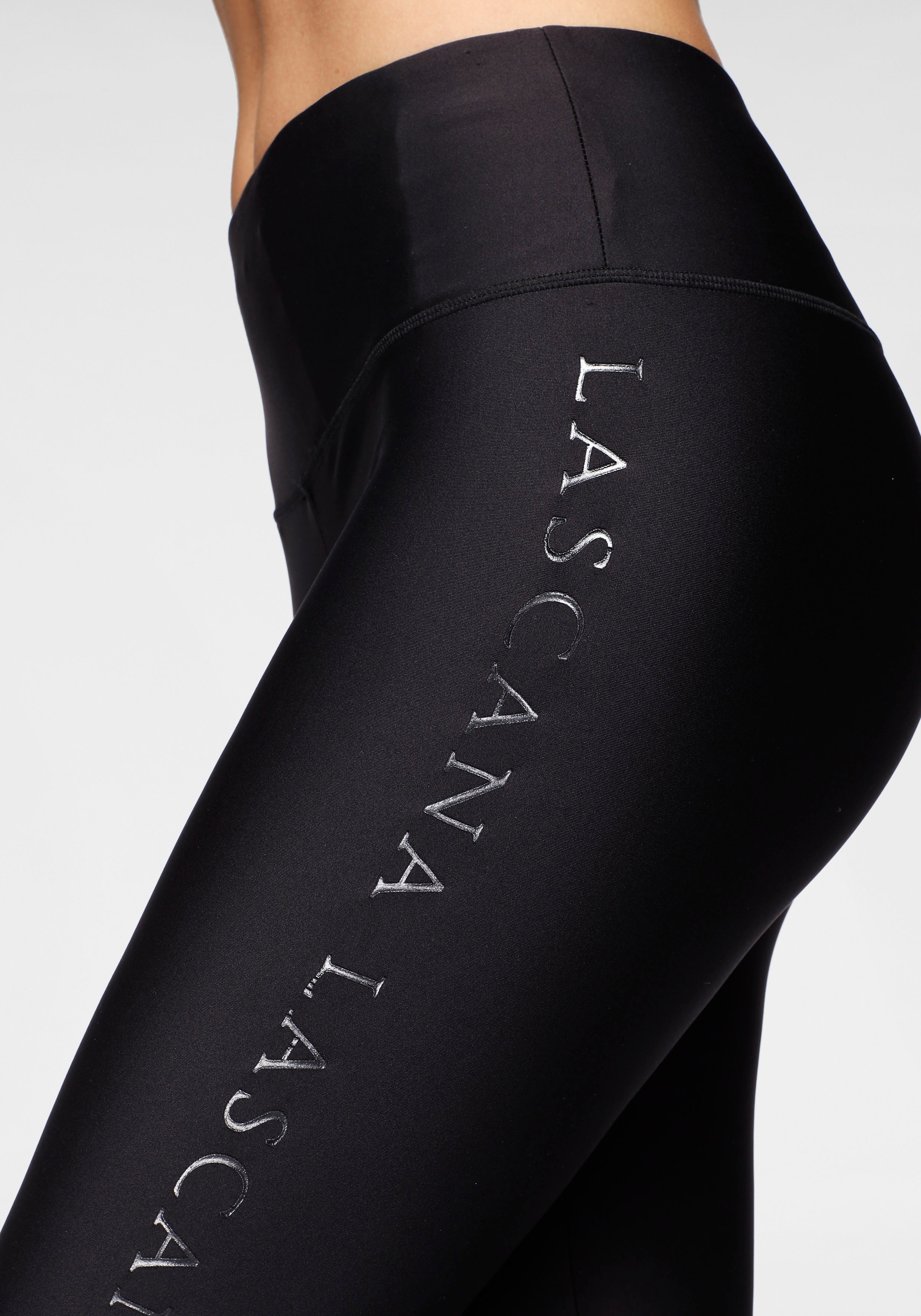 LASCANA ACTIVE | » LASCANA Leggings, & Bademode, online Lingerie Unterwäsche glänzendem Logoschriftzug mit kaufen