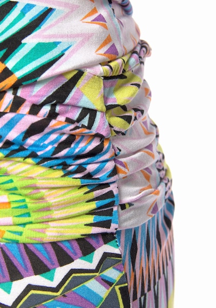 Beachtime Strandkleid, mit grafischem Print im Ethno-Stil, kurzes Sommerkleid