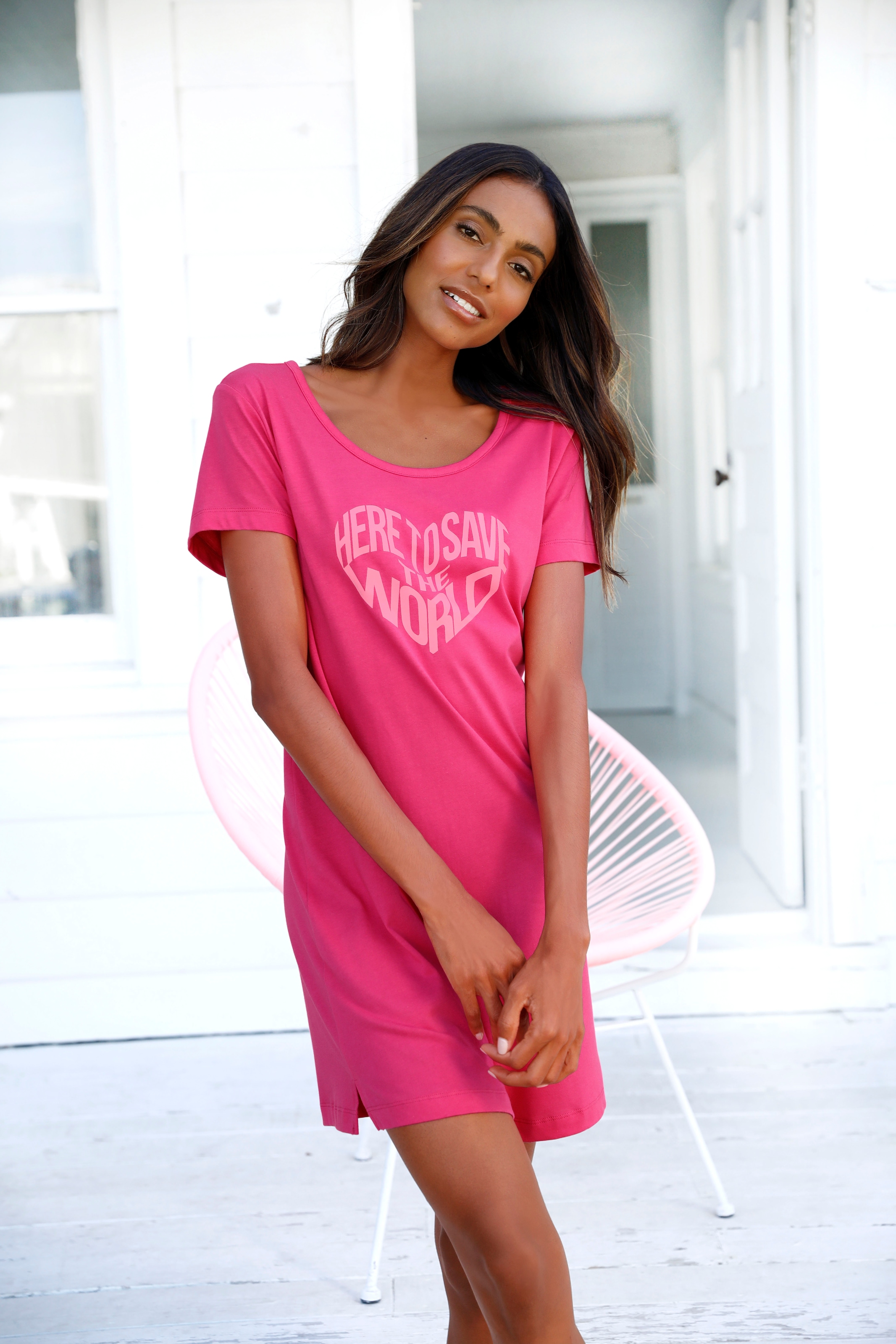 Buffalo Sleepshirt, mit Statement Print