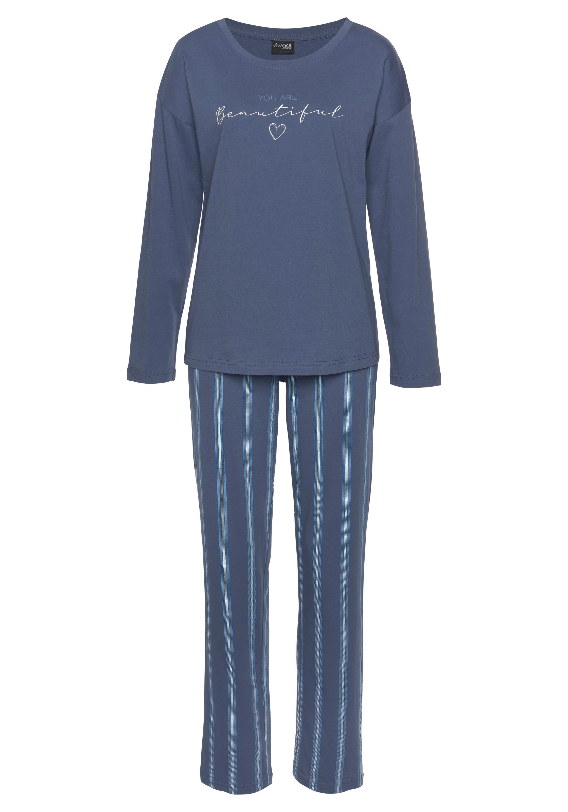 Vivance Dreams Pyjama, (2 Lingerie online » Unterwäsche LASCANA tlg., | Frontdruck kaufen mit Stück), & Bademode, 1
